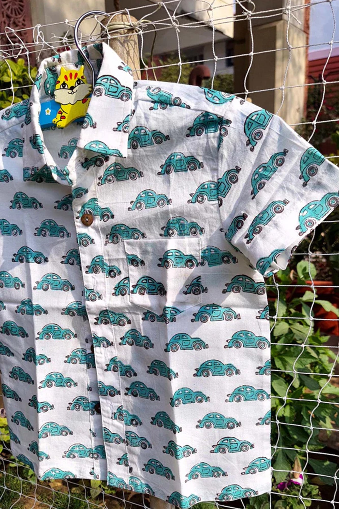 Shirt Boy Cars Green