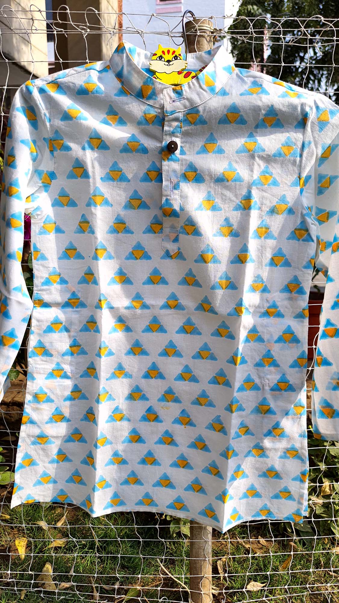 Kurta Boy Triangle Blue