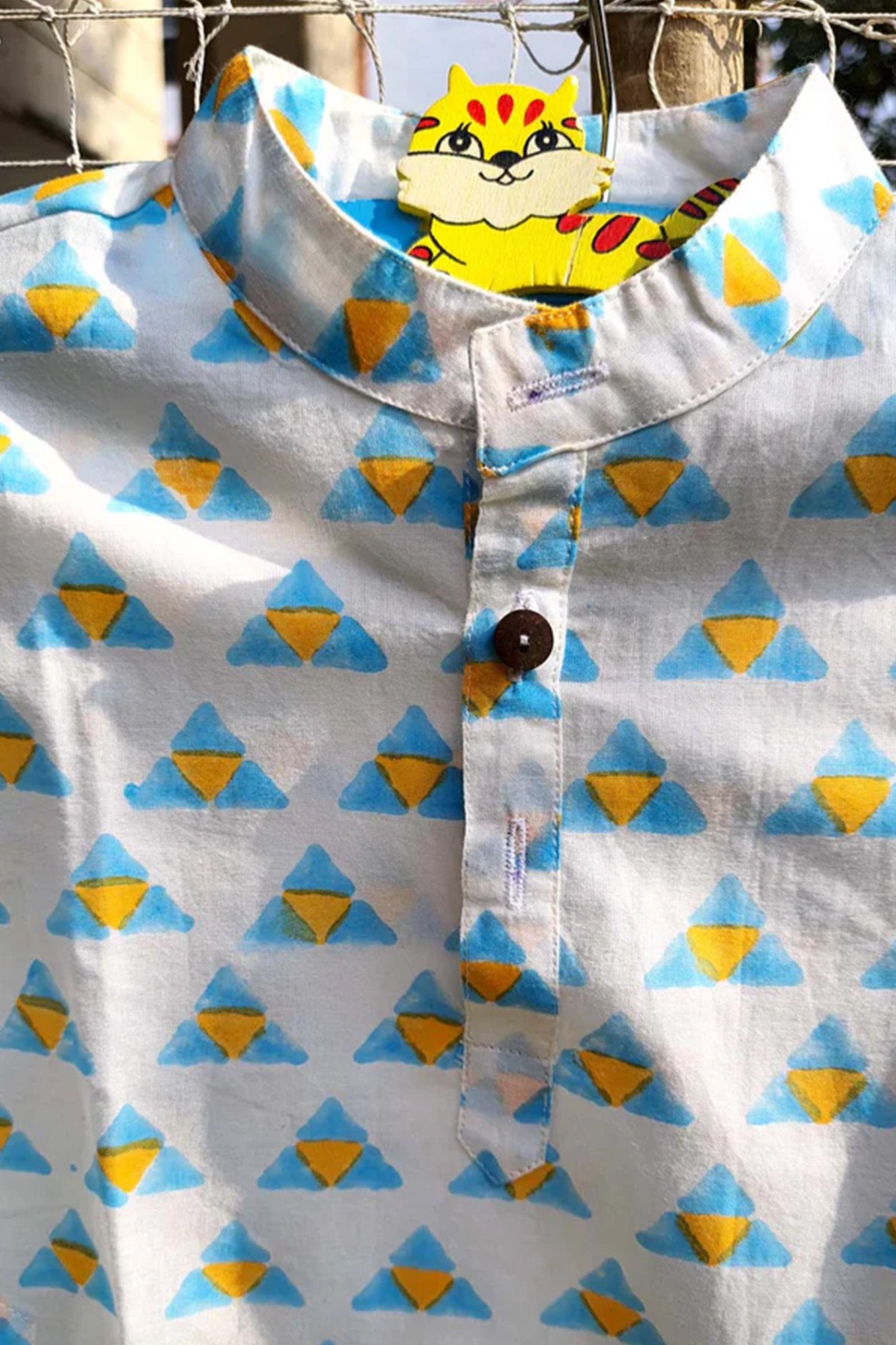 Kurta Boy Triangle Blue