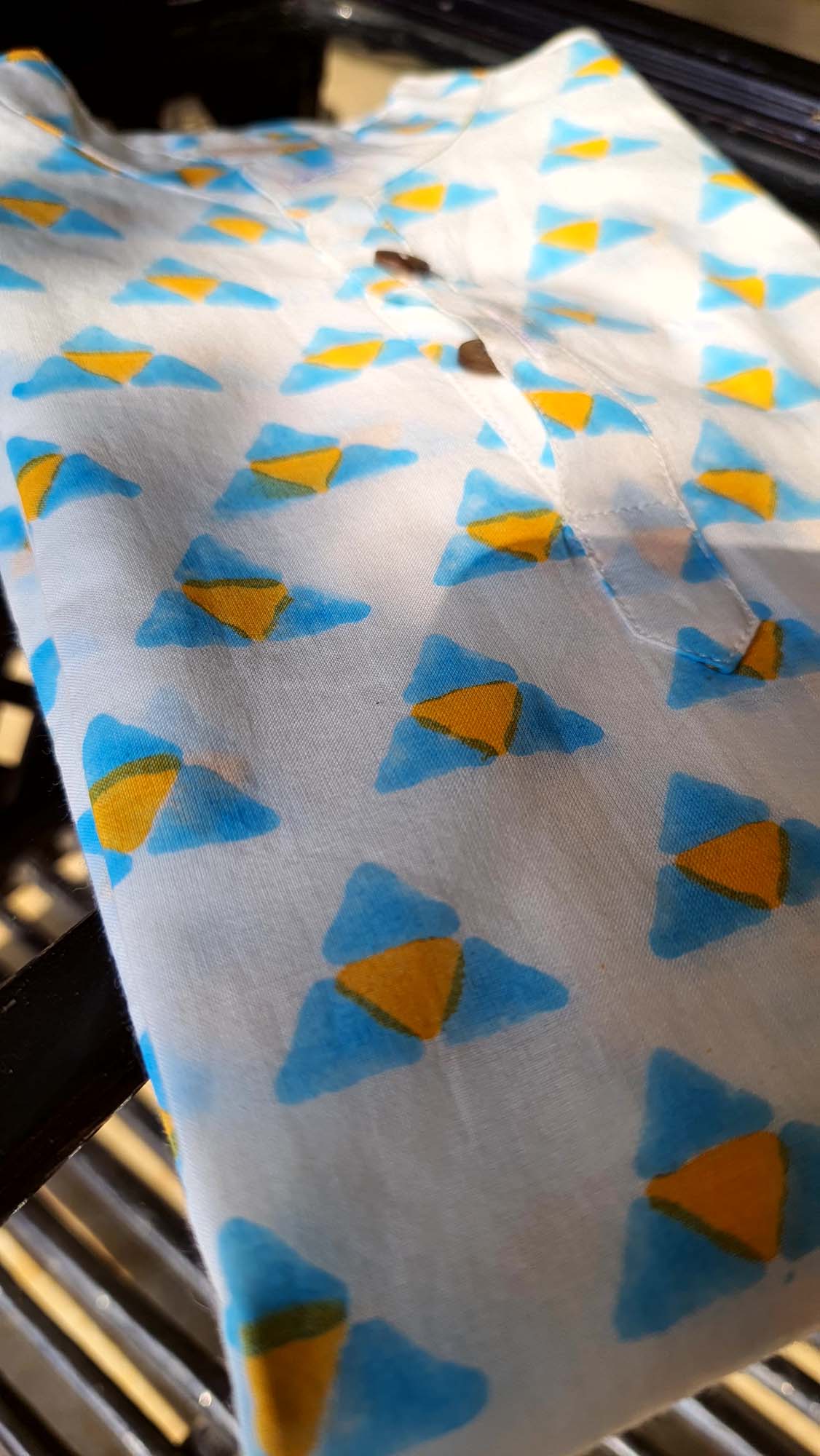 Kurta Boy Triangle Blue