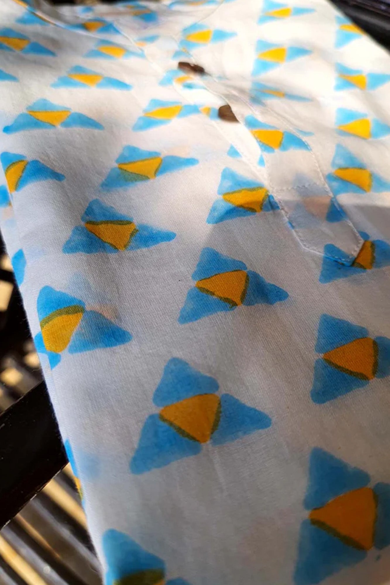 Kurta Boy Triangle Blue