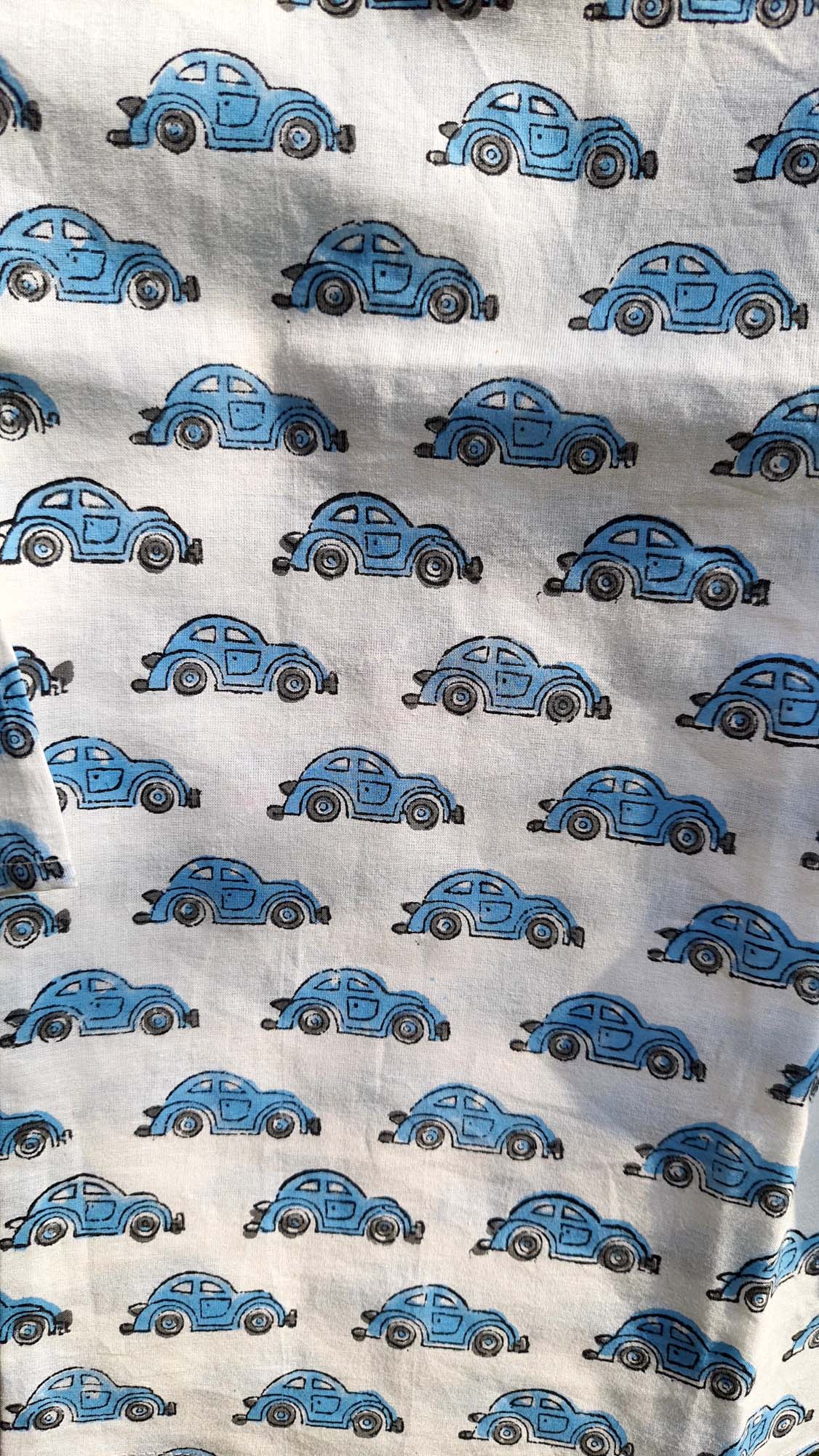 Kurta Boy Cars Blue