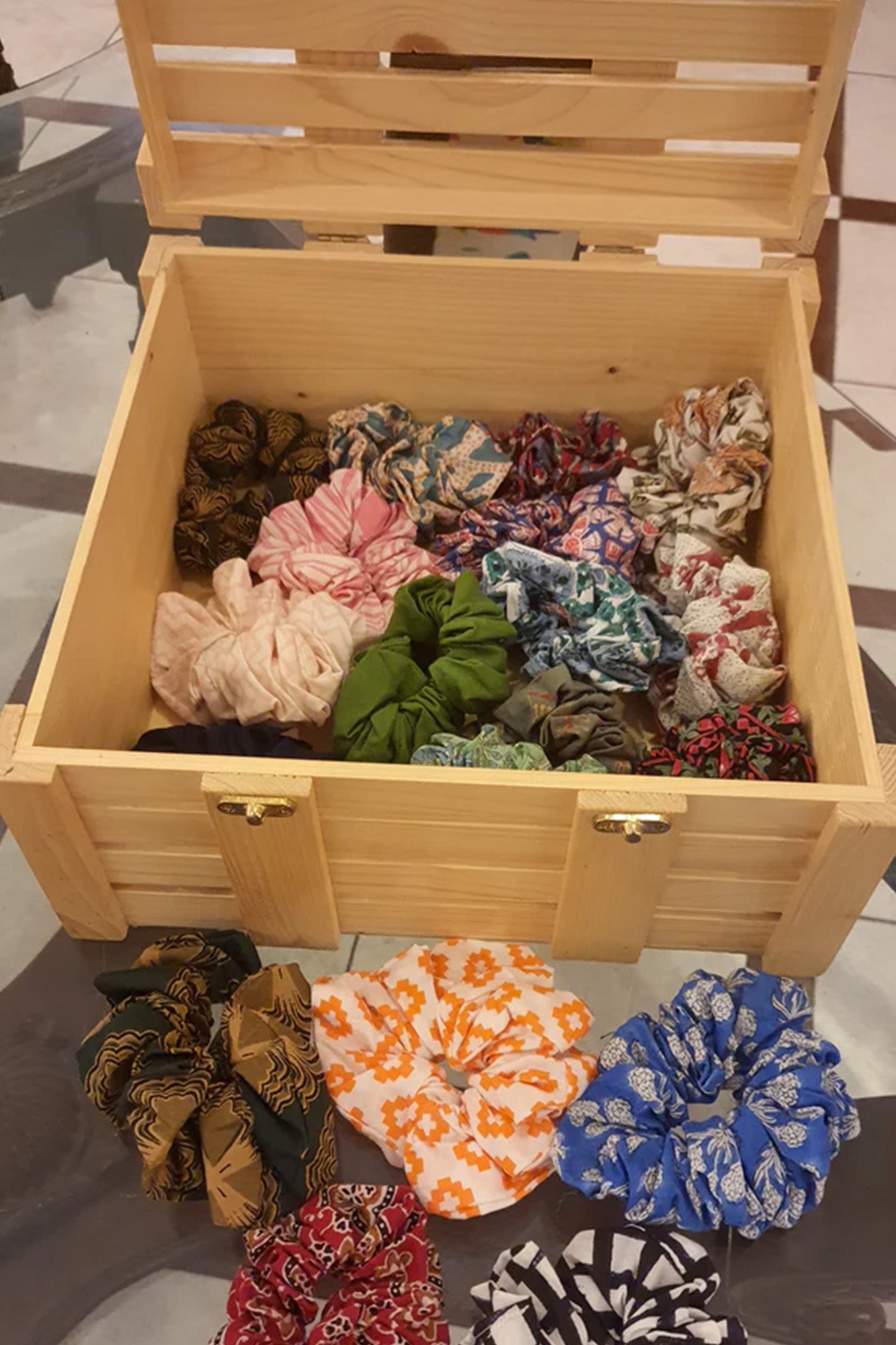 Hair Band Set of 5 Block Printed