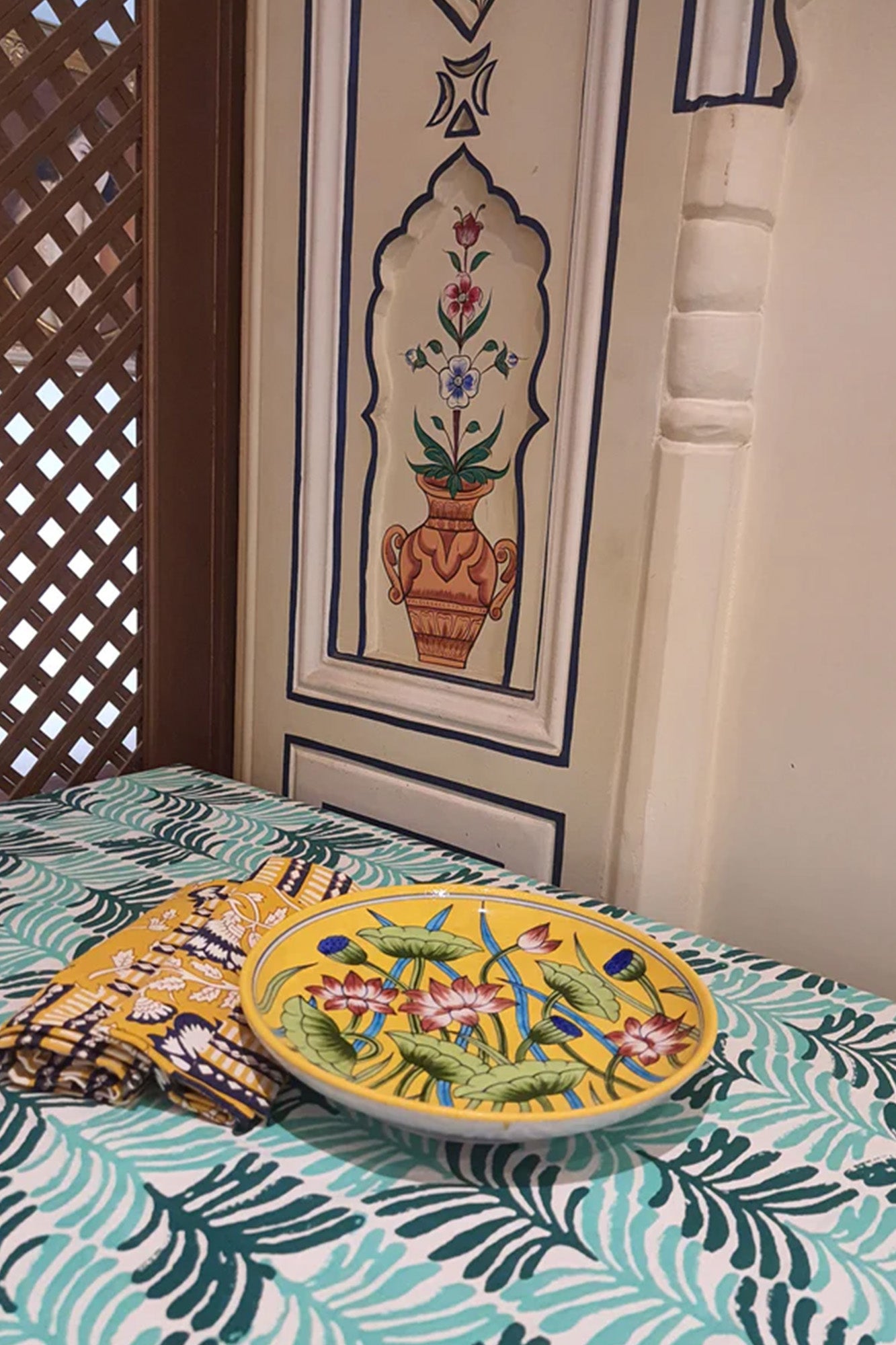Plate Yellow Lotus