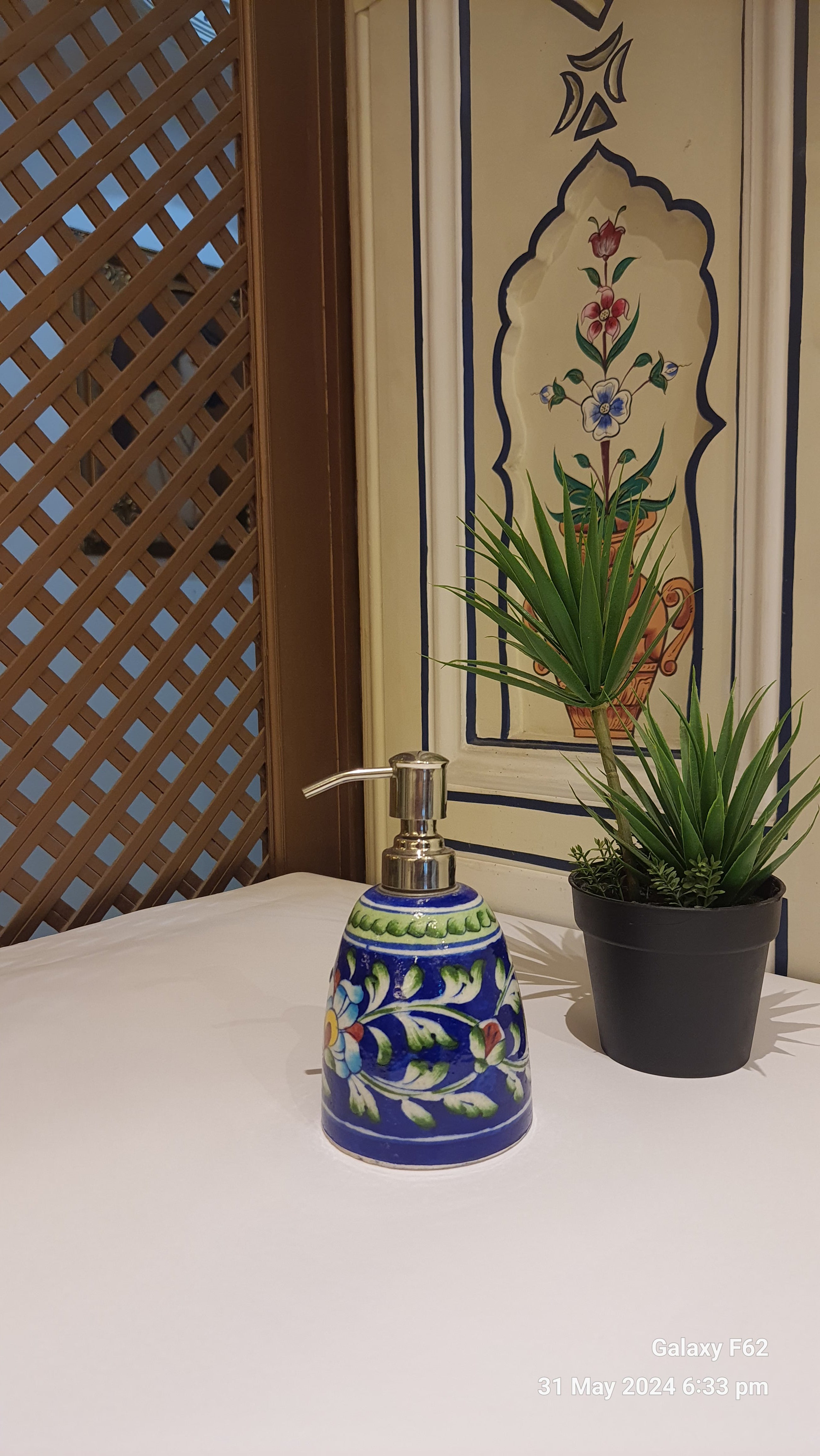 Dispencer Blue Ceramic