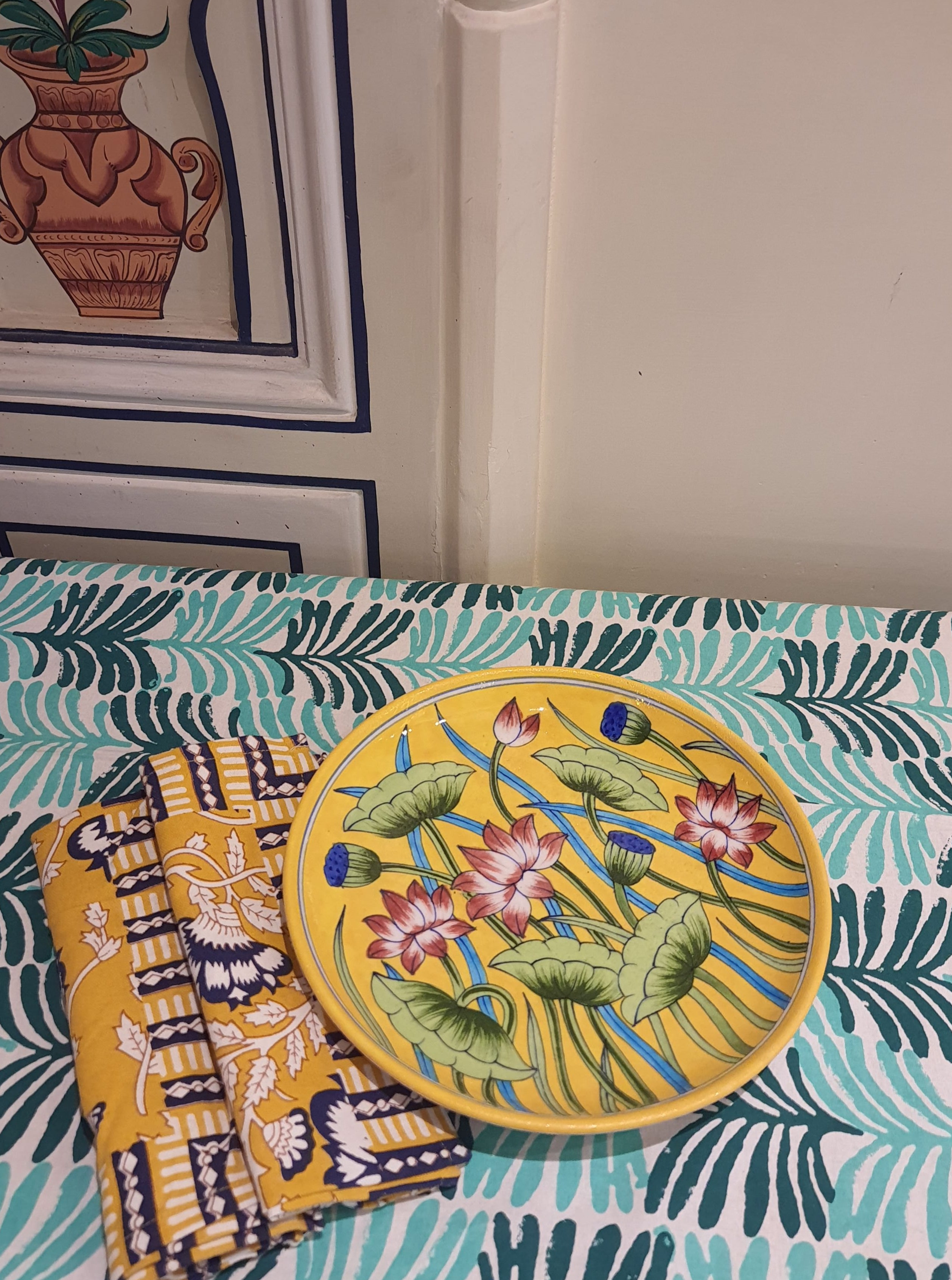 Plate Yellow Lotus