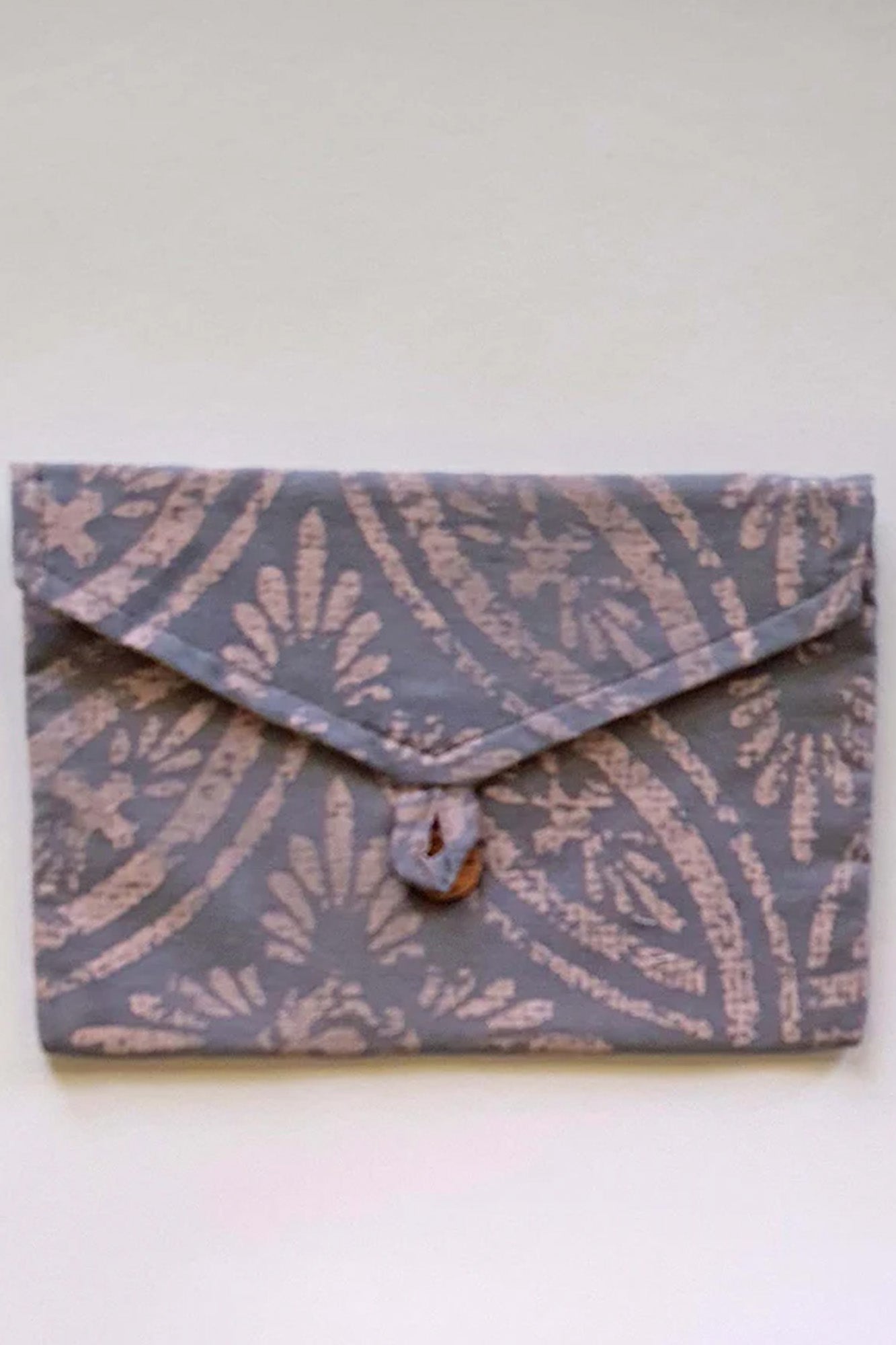 Grey Jaal Envelope Pouch