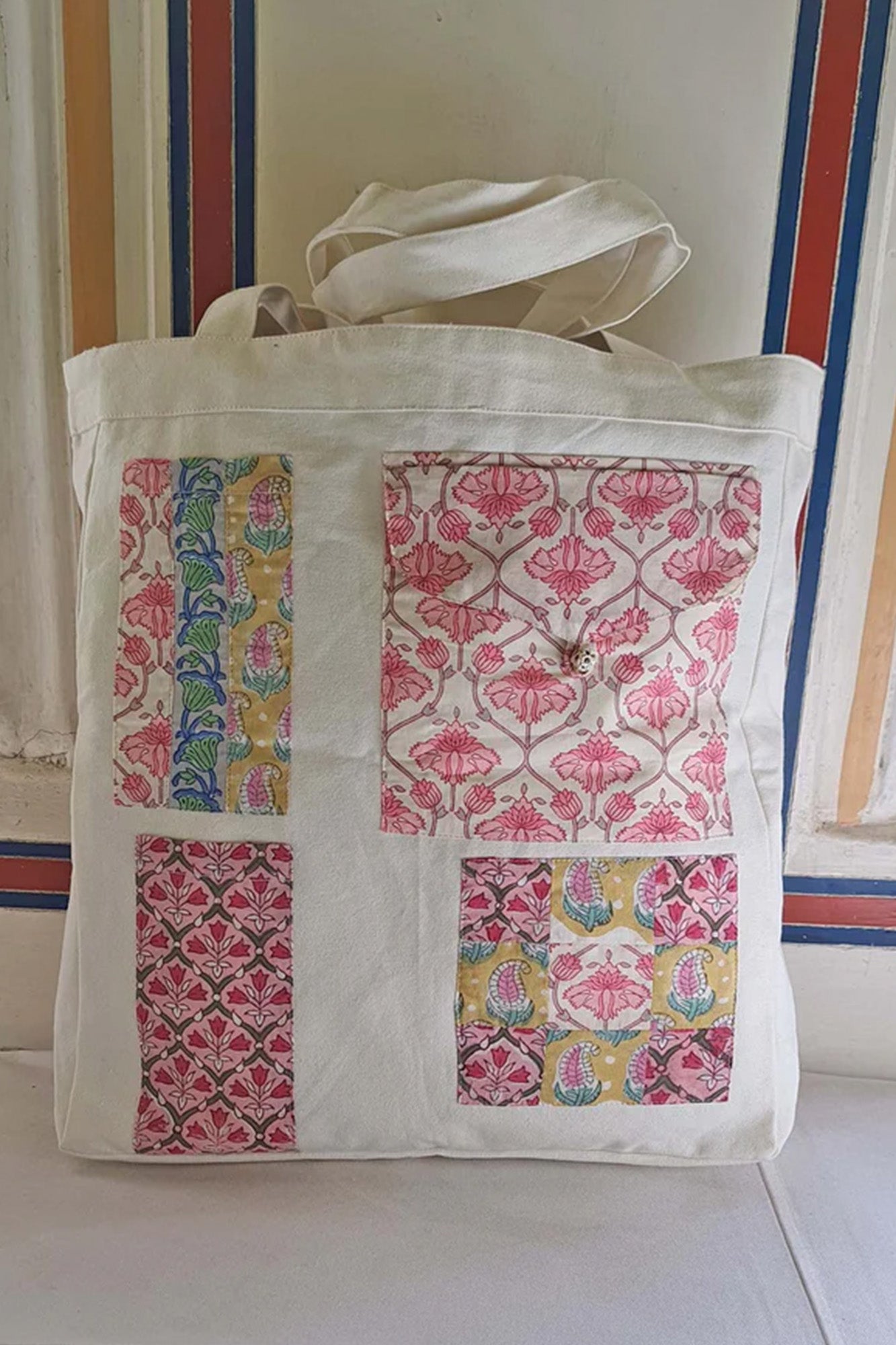 Patch Work Tote Bag