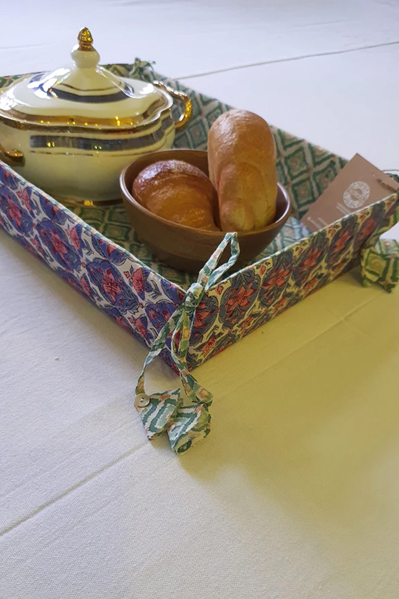 Tulip Pink Bread Basket