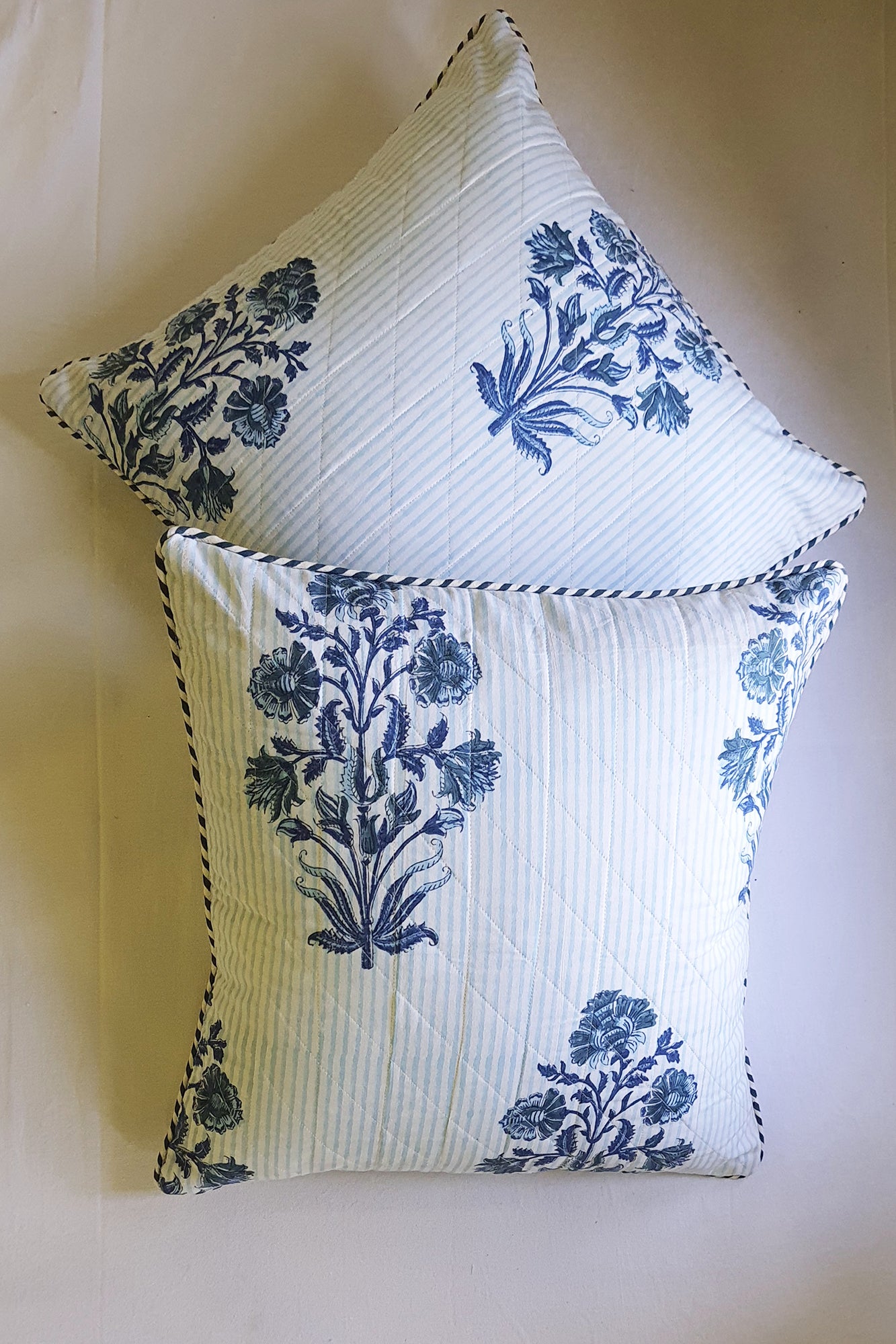 Mughal Blue Cushion Cover Set of 2