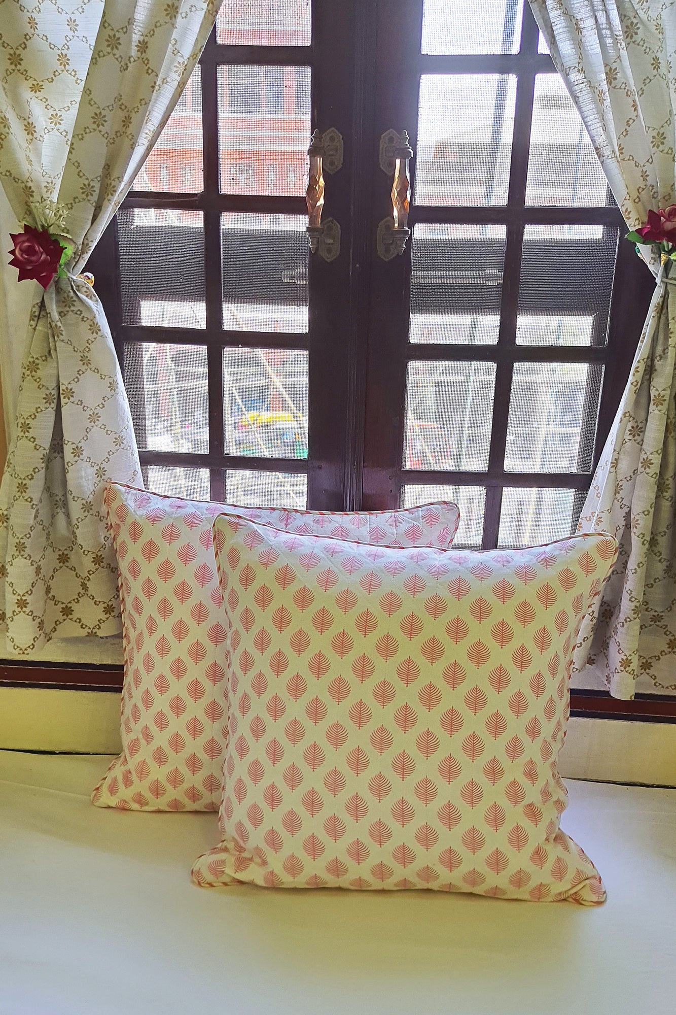 Bagru Print Cushion Cover Set of 2