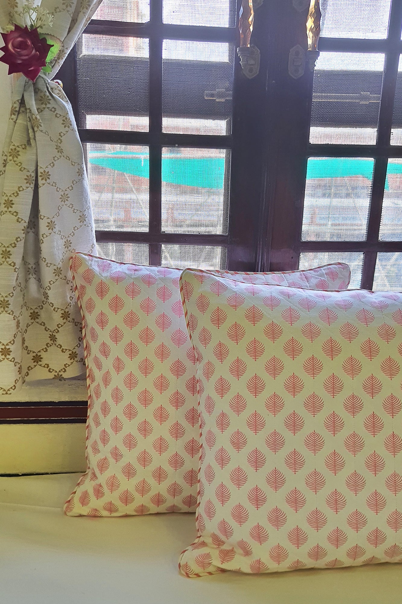 Bagru Print Cushion Cover Set of 2