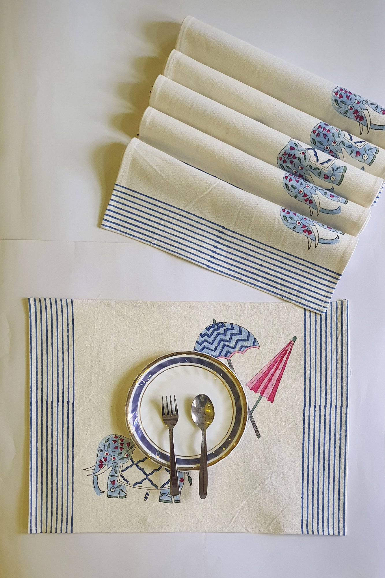 Umbrella Placemat & Napkin Set of 6