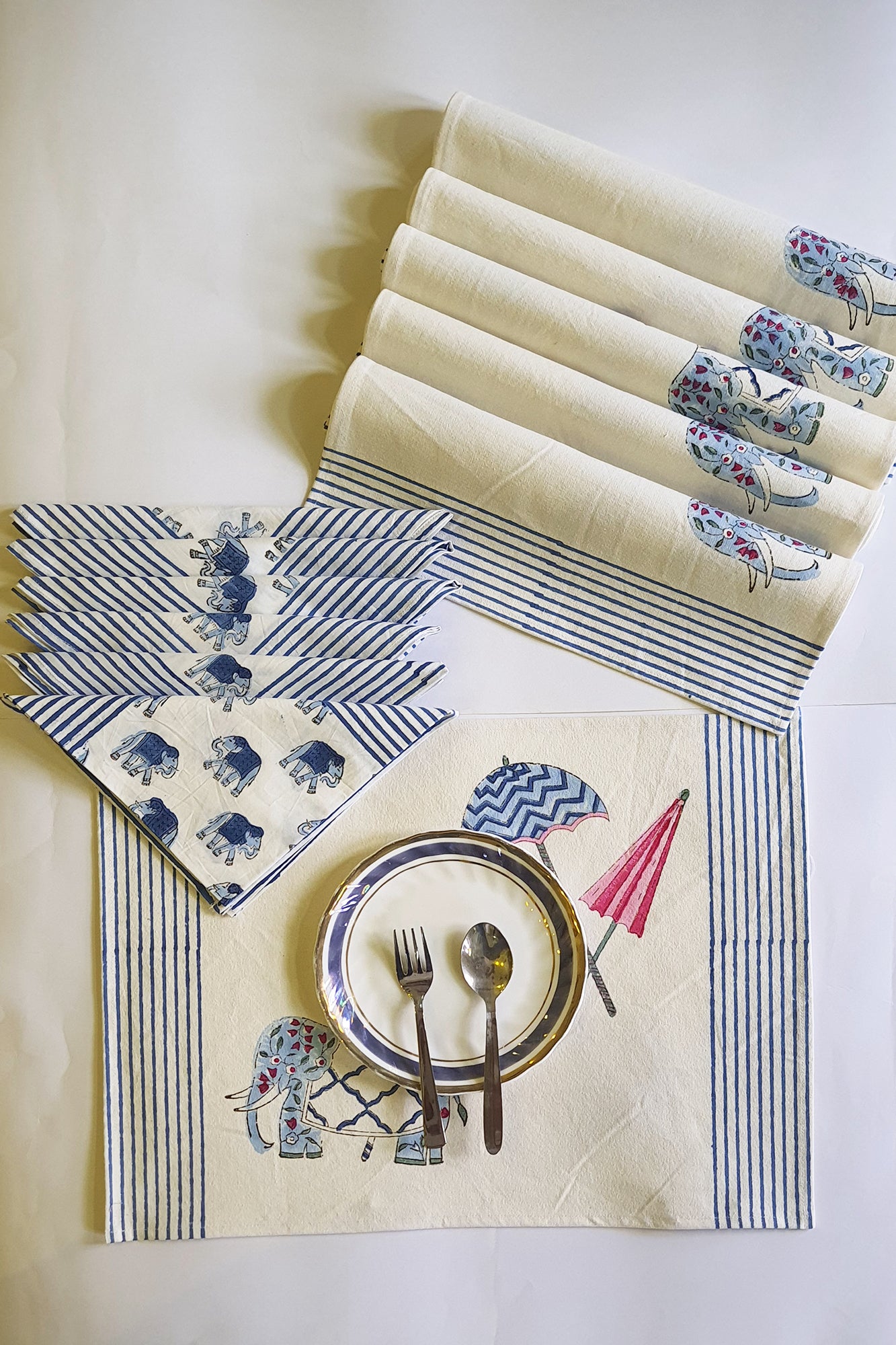 Umbrella Placemat & Napkin Set of 6