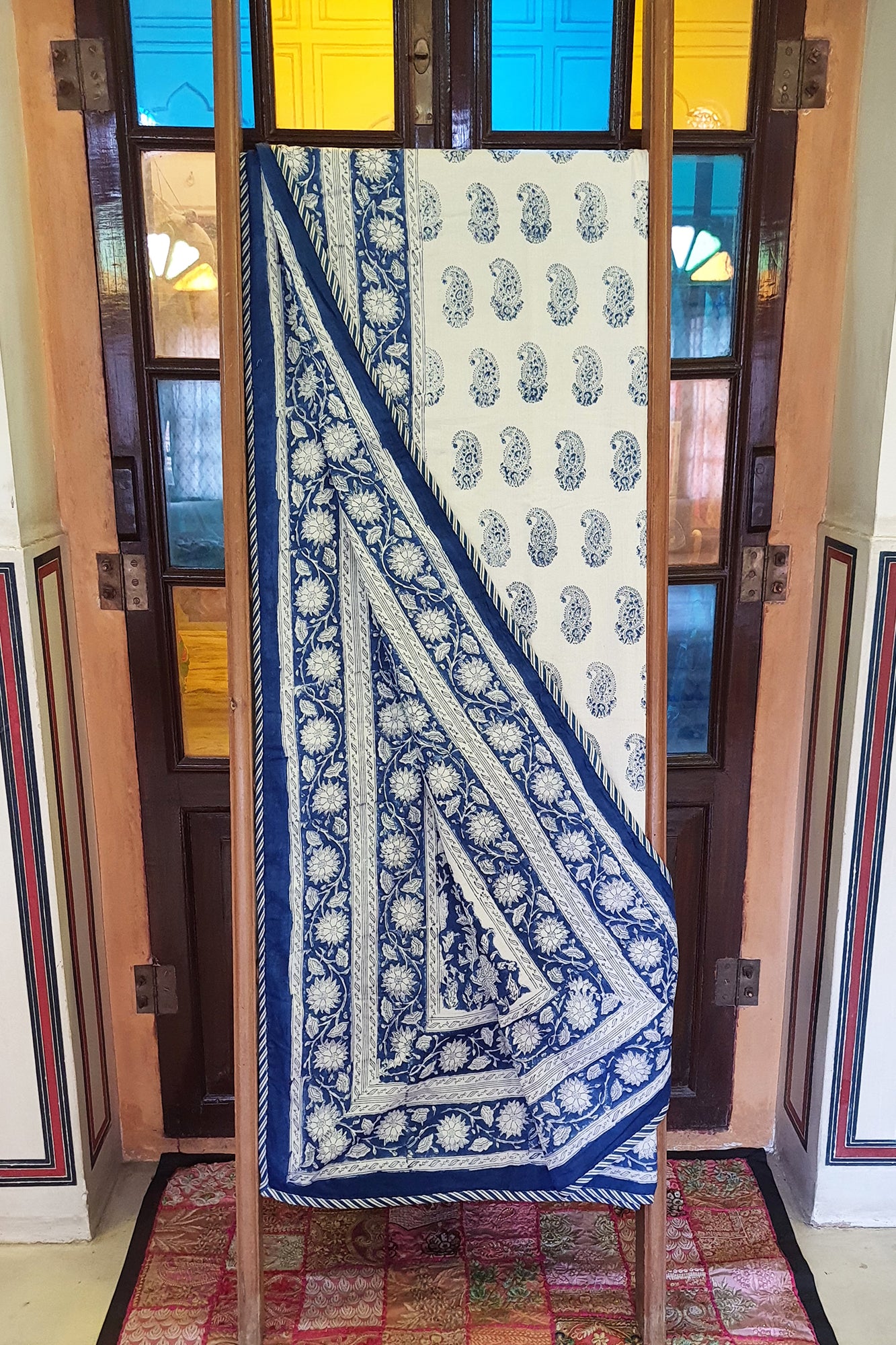Blue Paisley Falalen Dohar