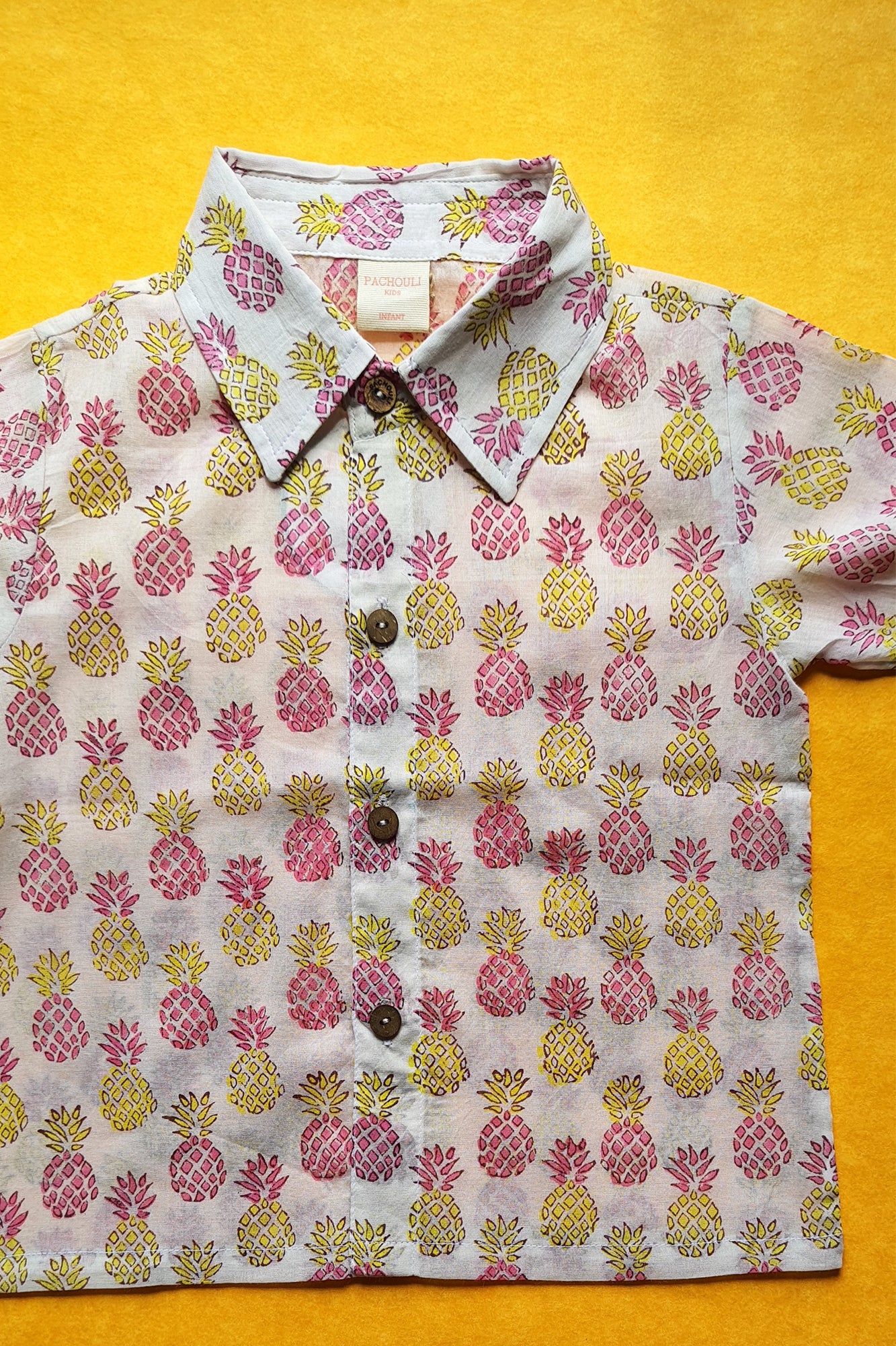 Yellow & Pink Pine Shirt
