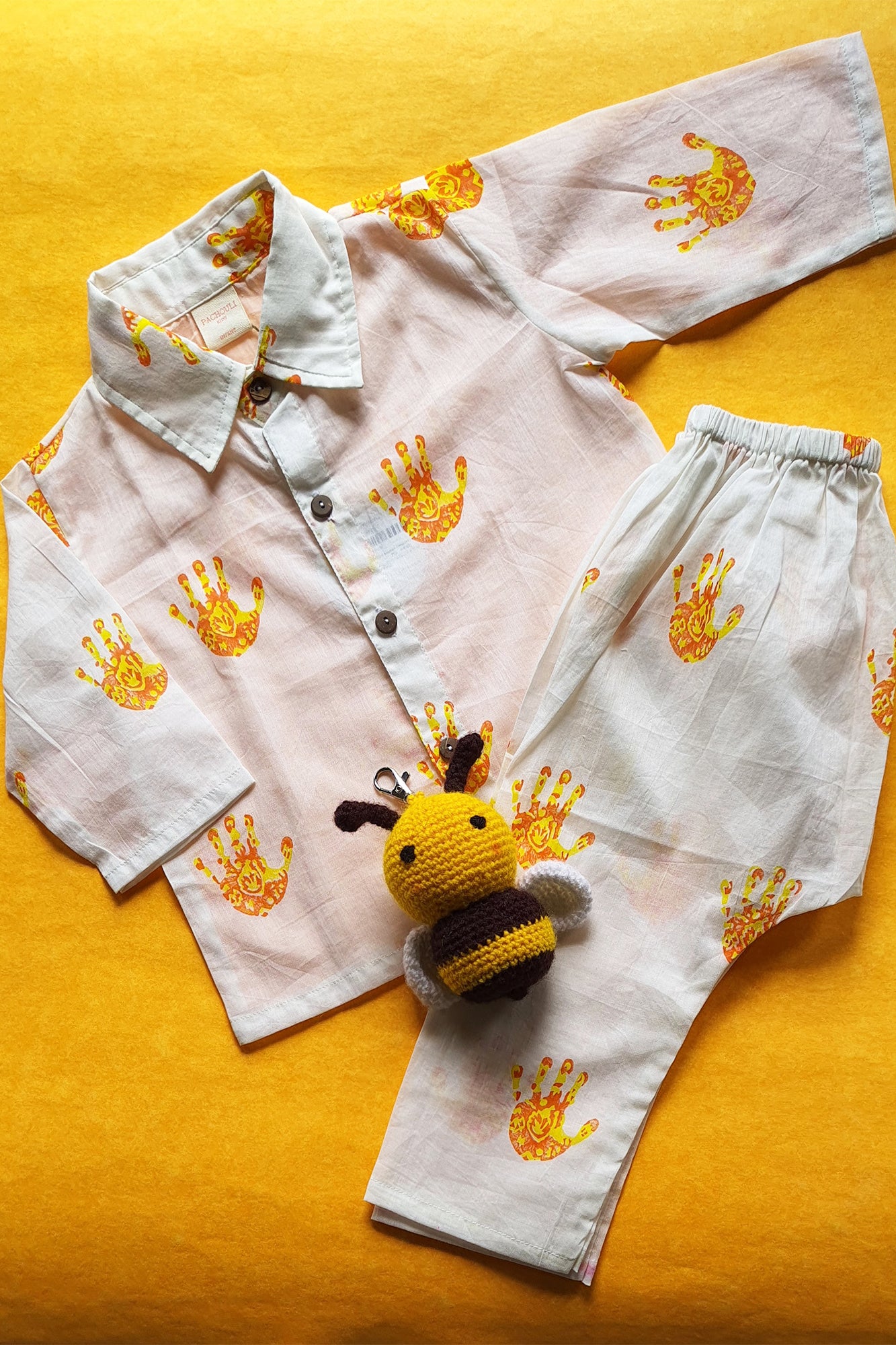 Hand Printed Shirt & Pajama Set