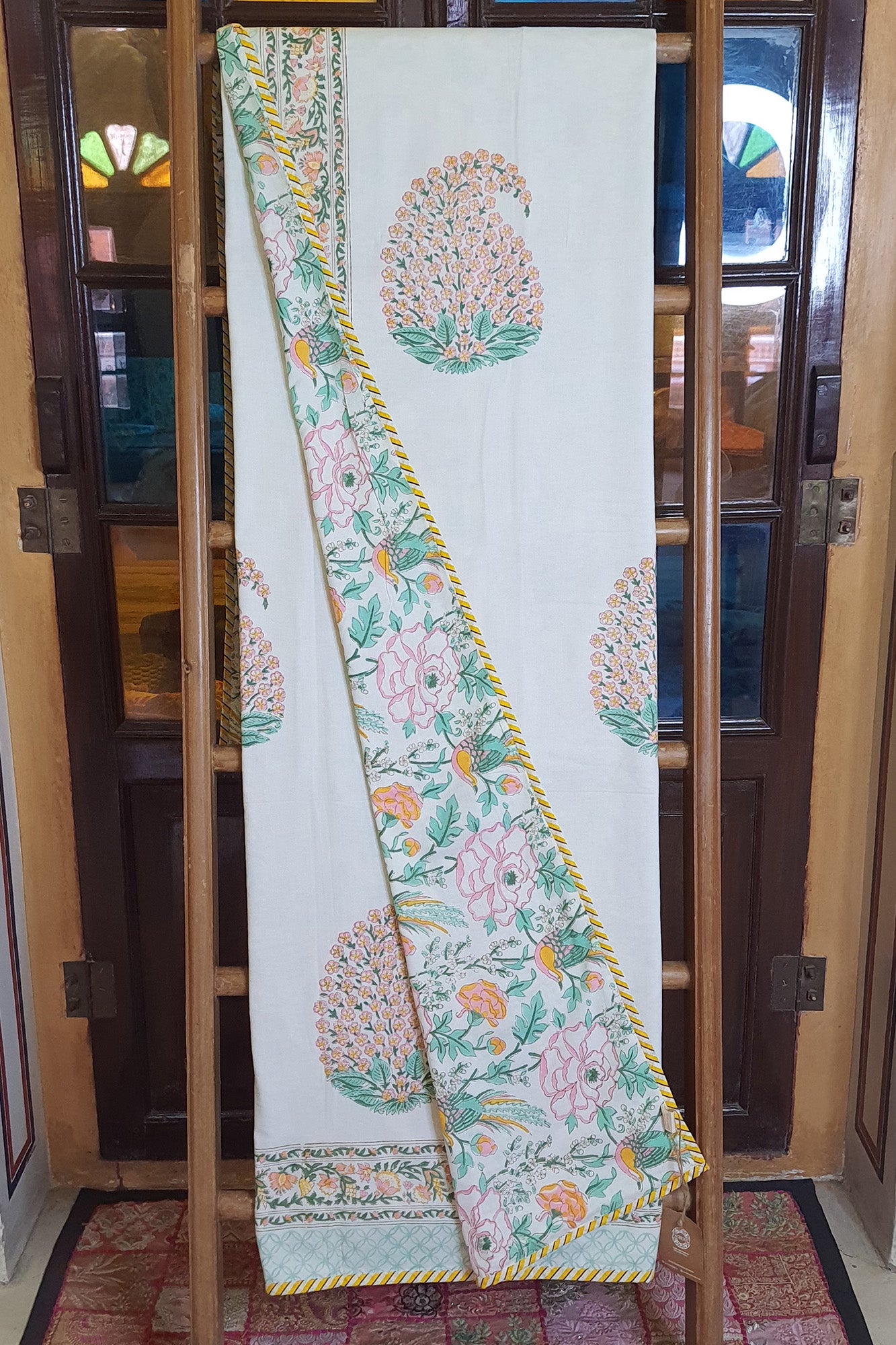 Peach Paisley Dohar