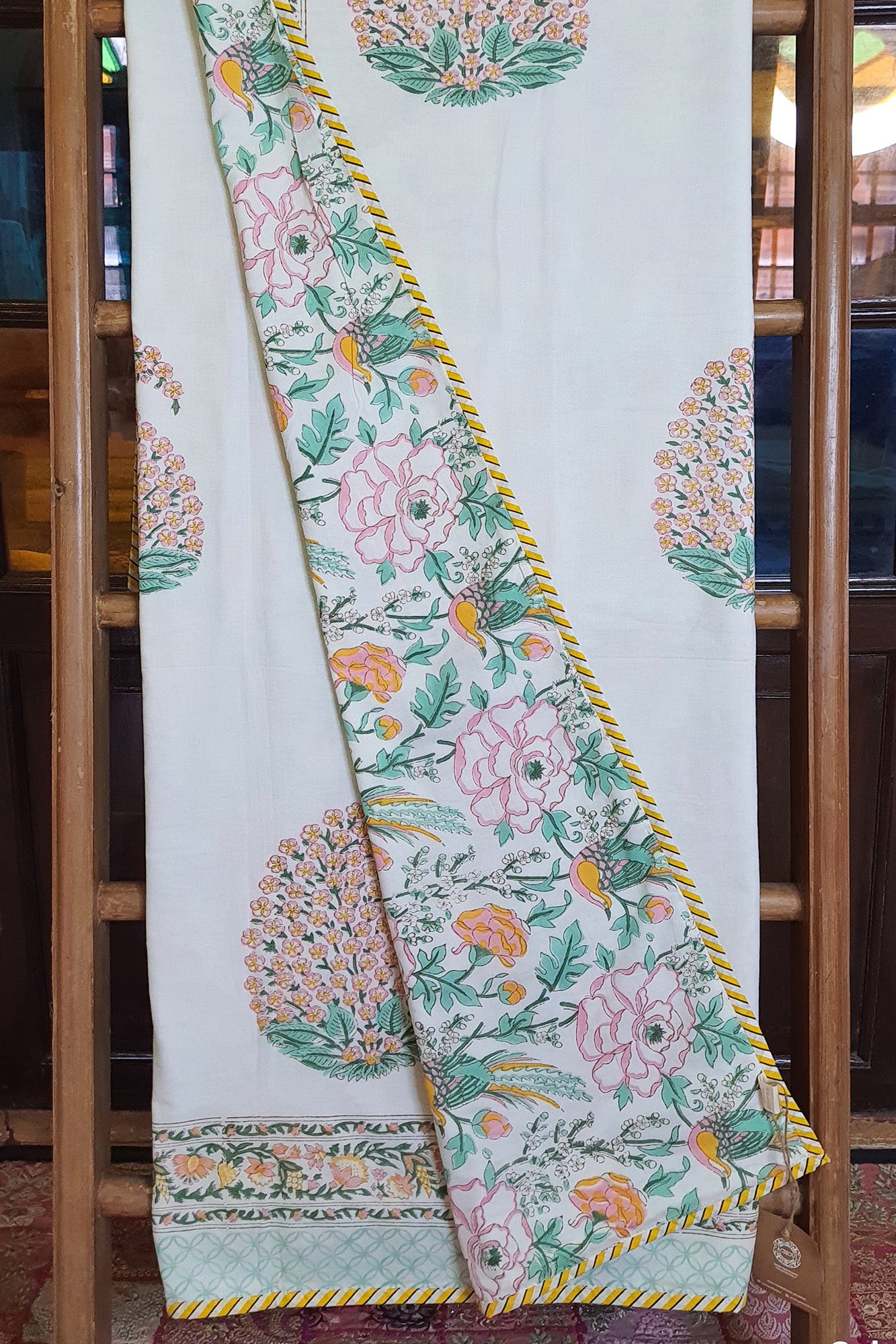 Peach Paisley Dohar