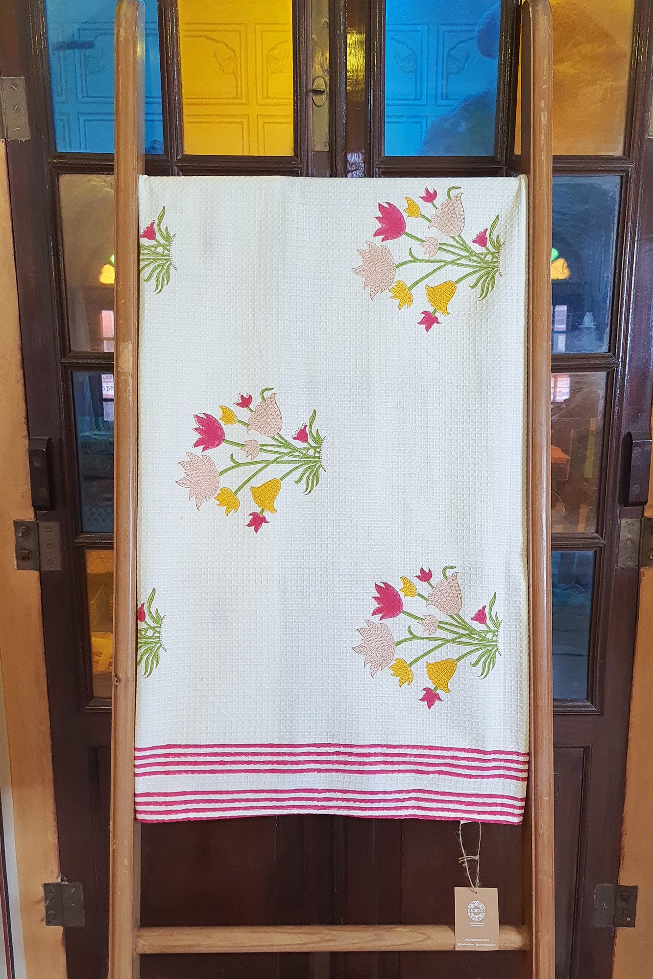 Tulip Yellow Bath Towel