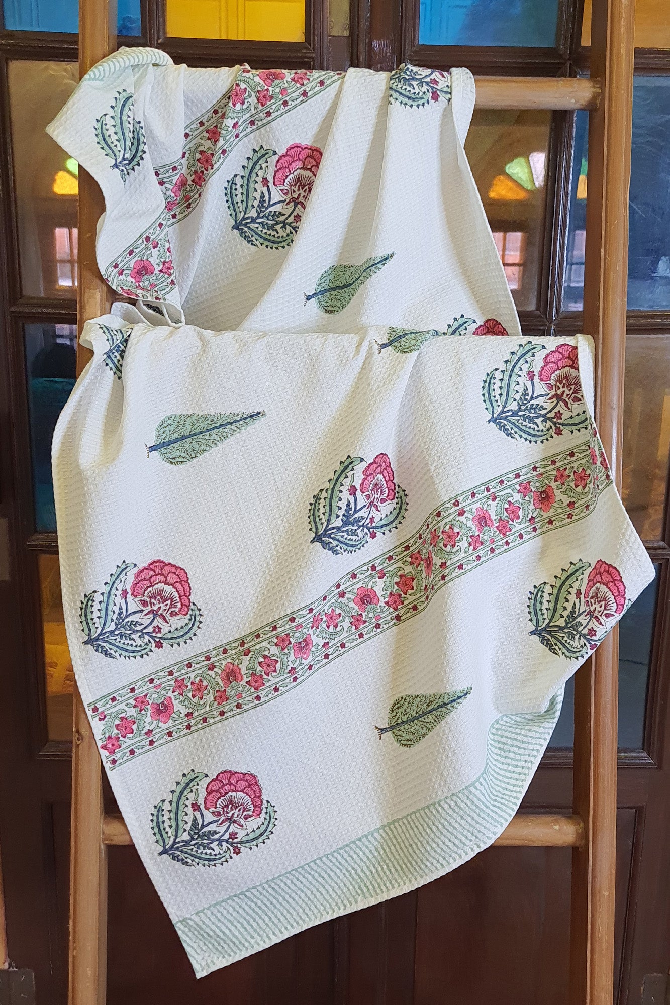 Pink Marigold Bath Towel