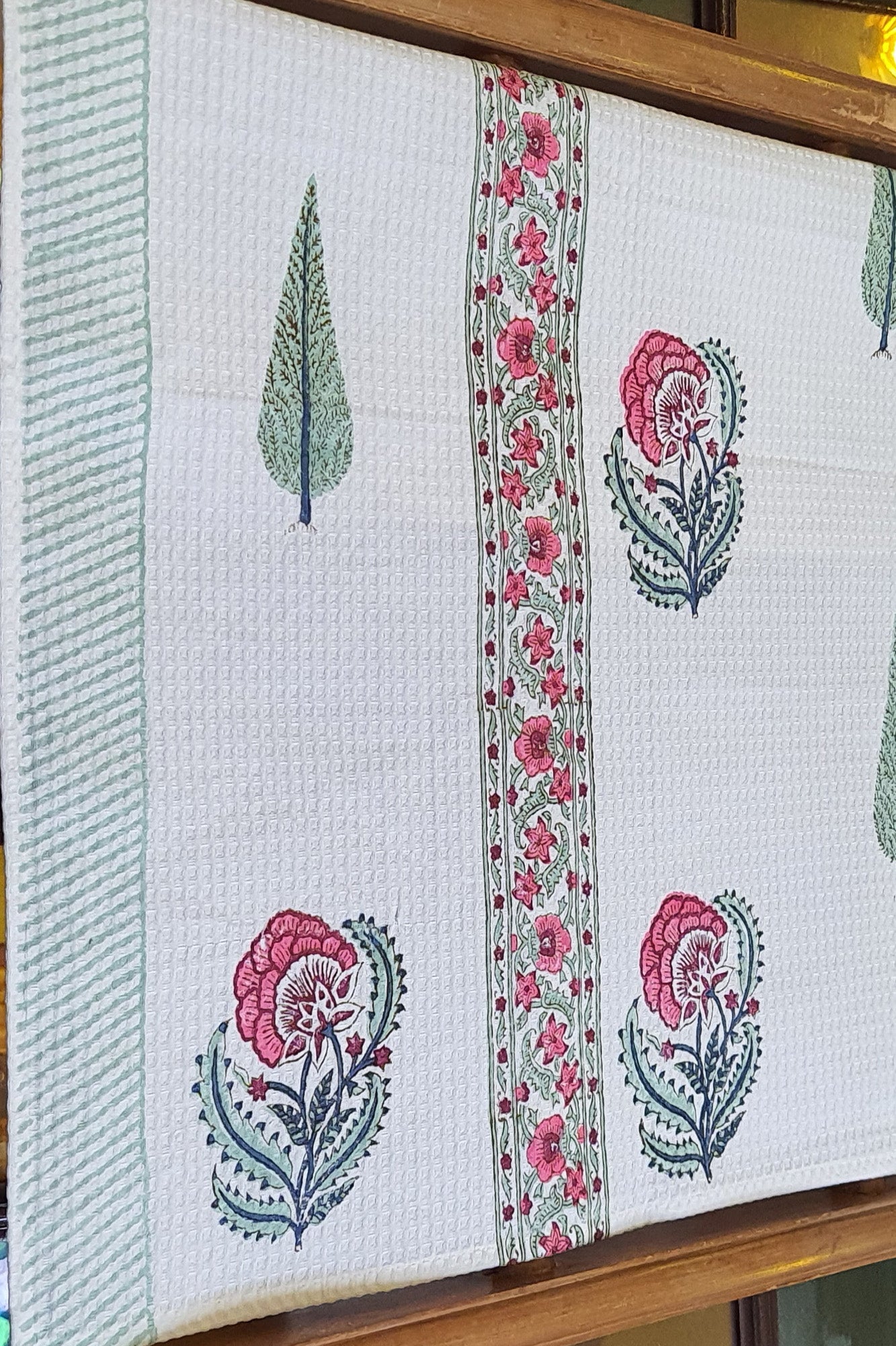 Pink Marigold Bath Towel
