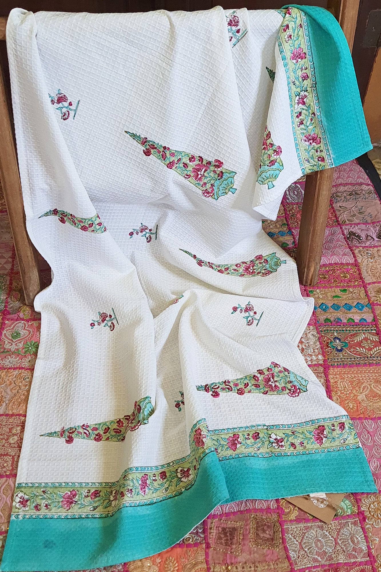 Mughal Leaf Bath Towel
