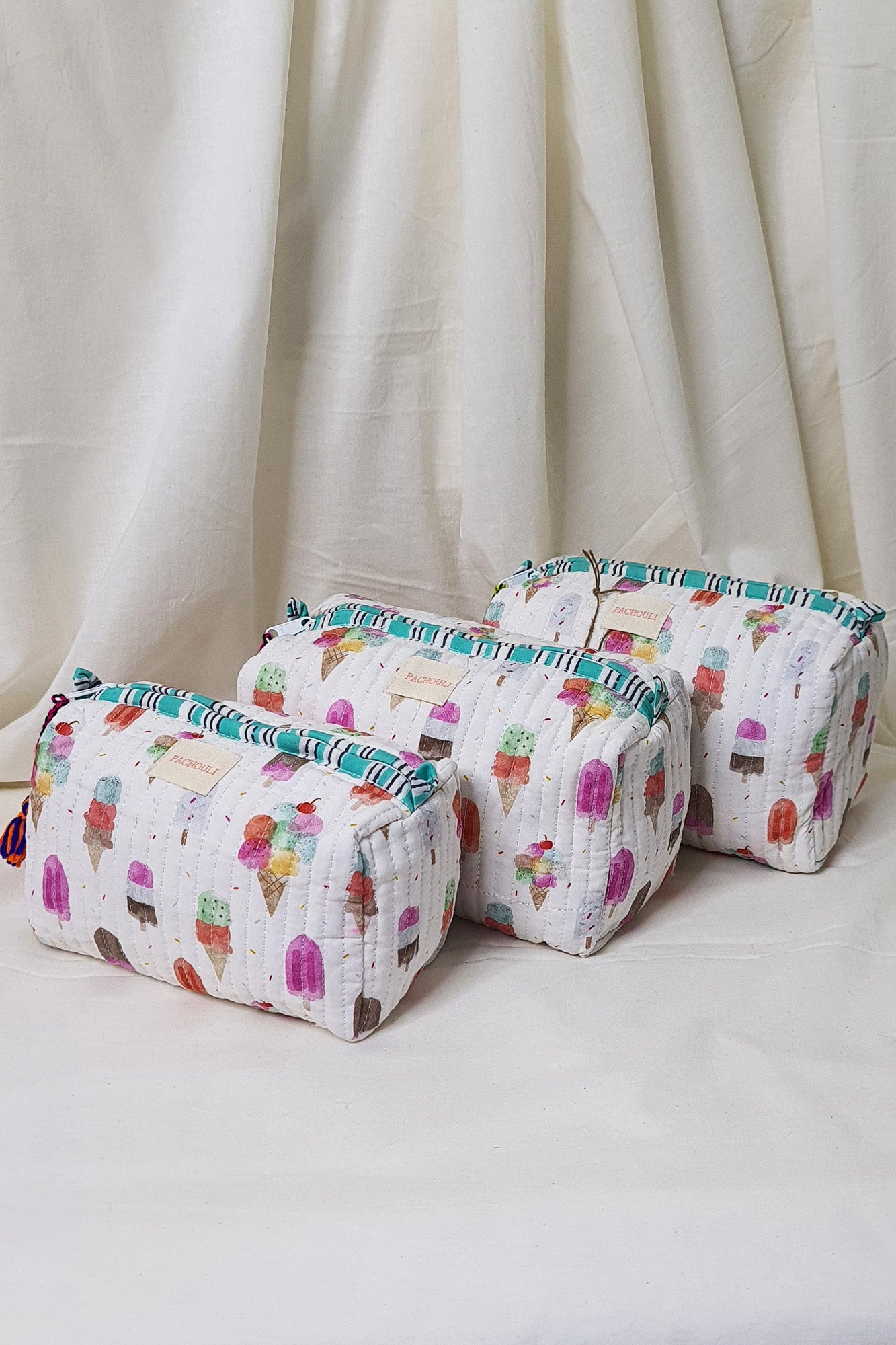Ice Cream Pouch Set of 3