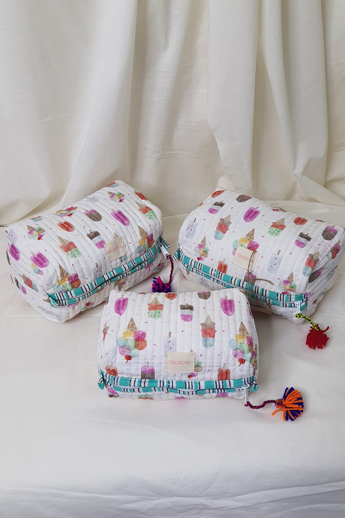 Ice Cream Pouch Set of 3