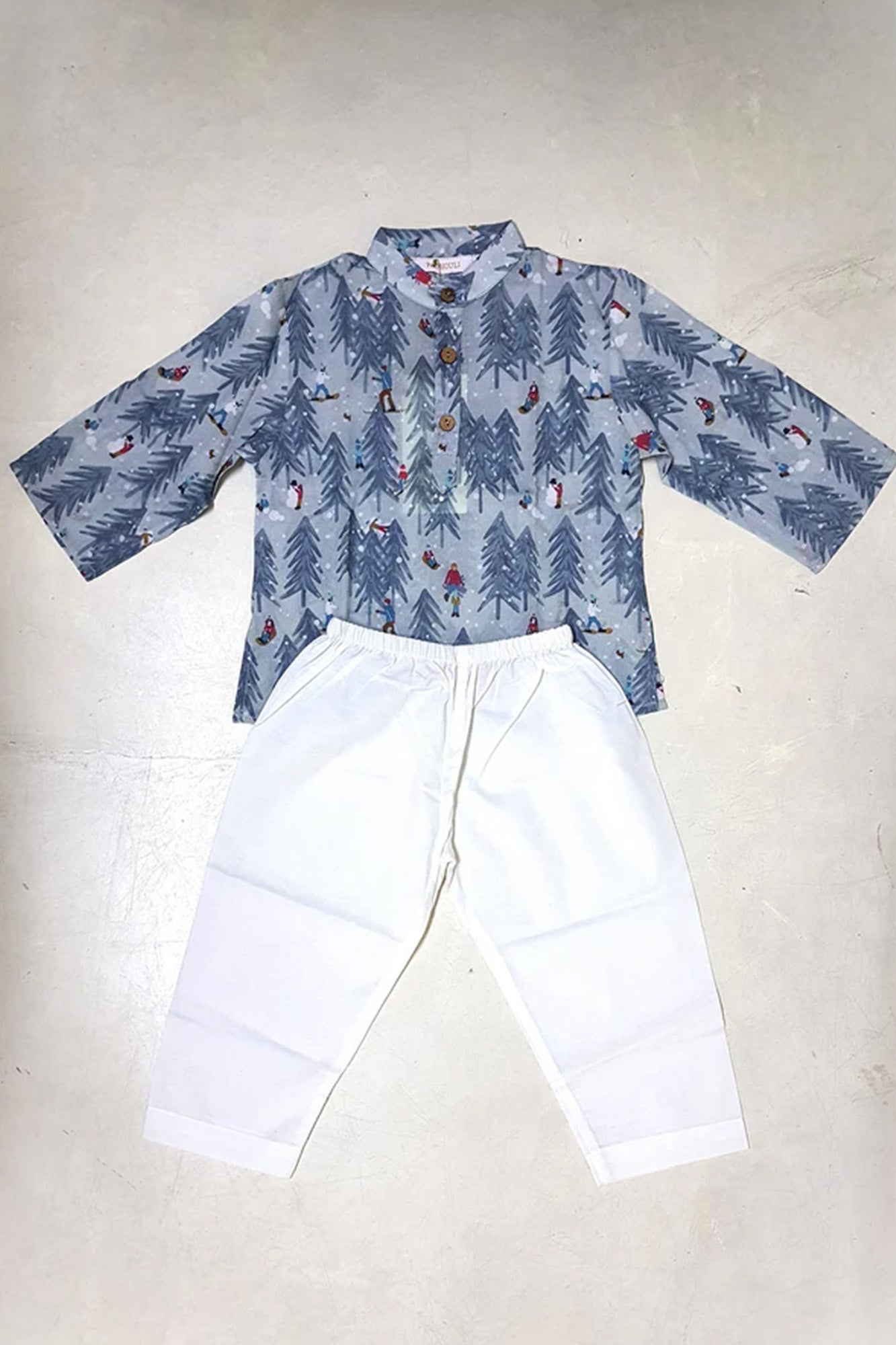 Kurta Pajama Set Infant Boy Christmas Tree