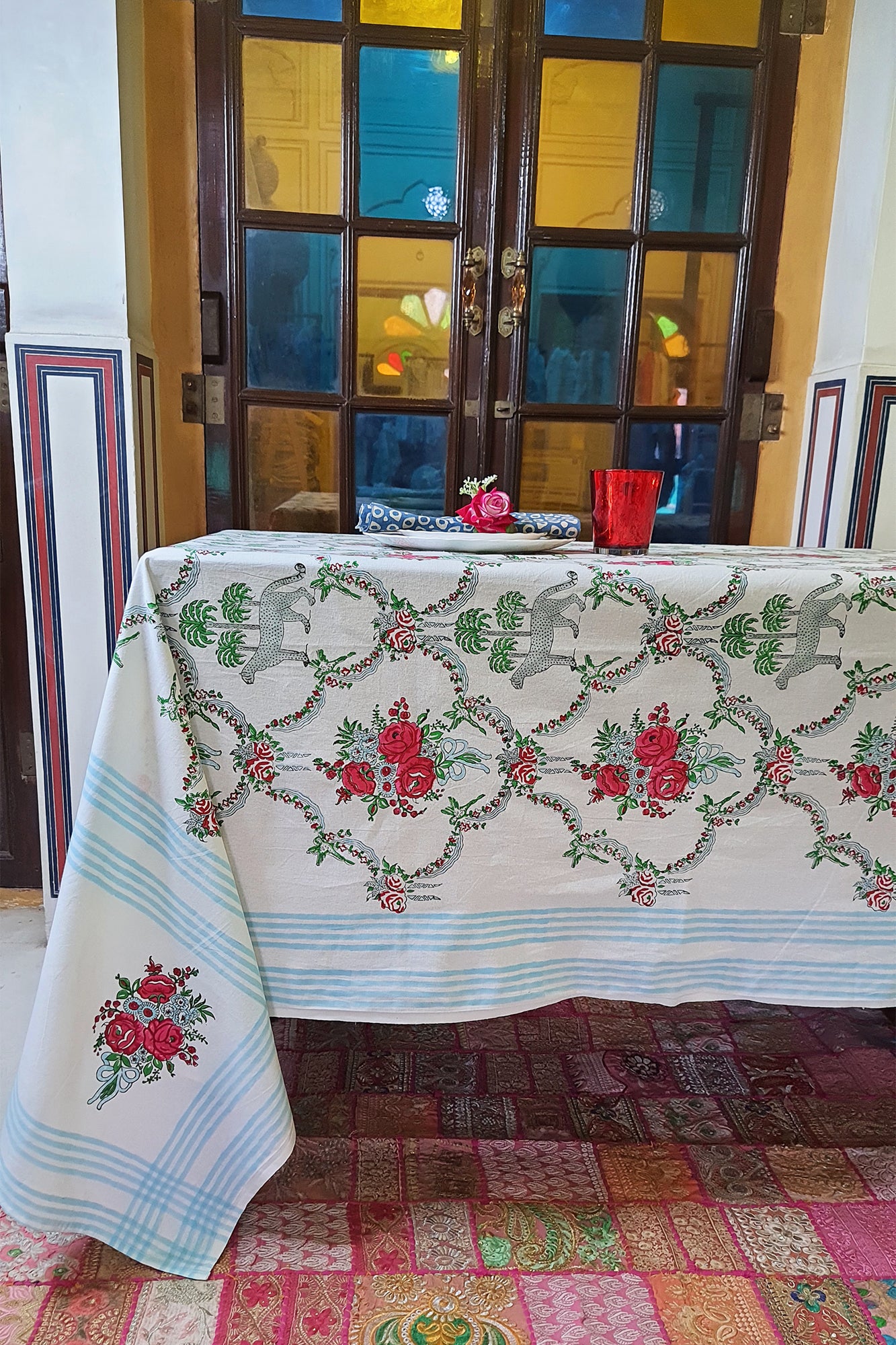 Wild Rose Table Cover