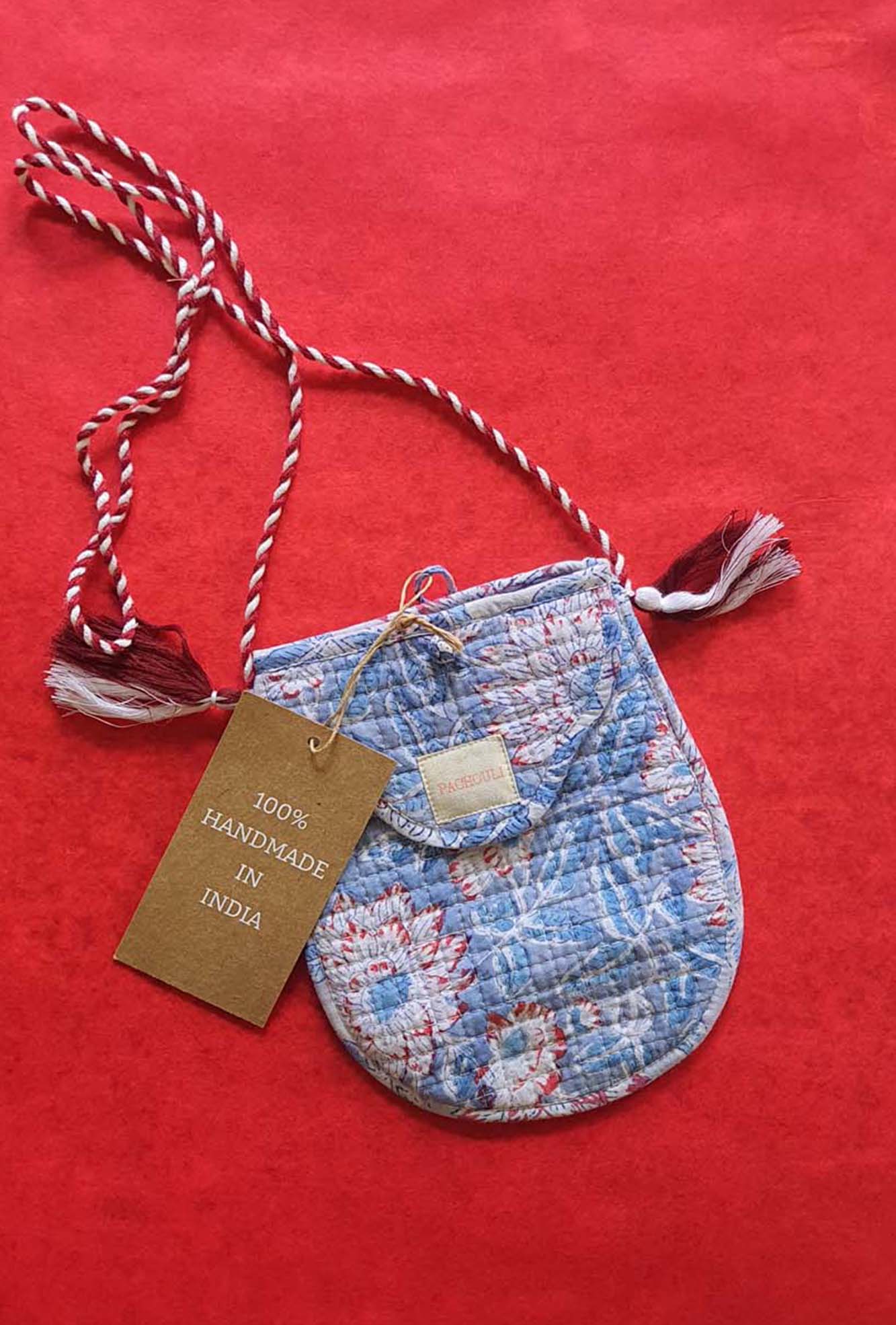 Bag Balloon Aqua Floral