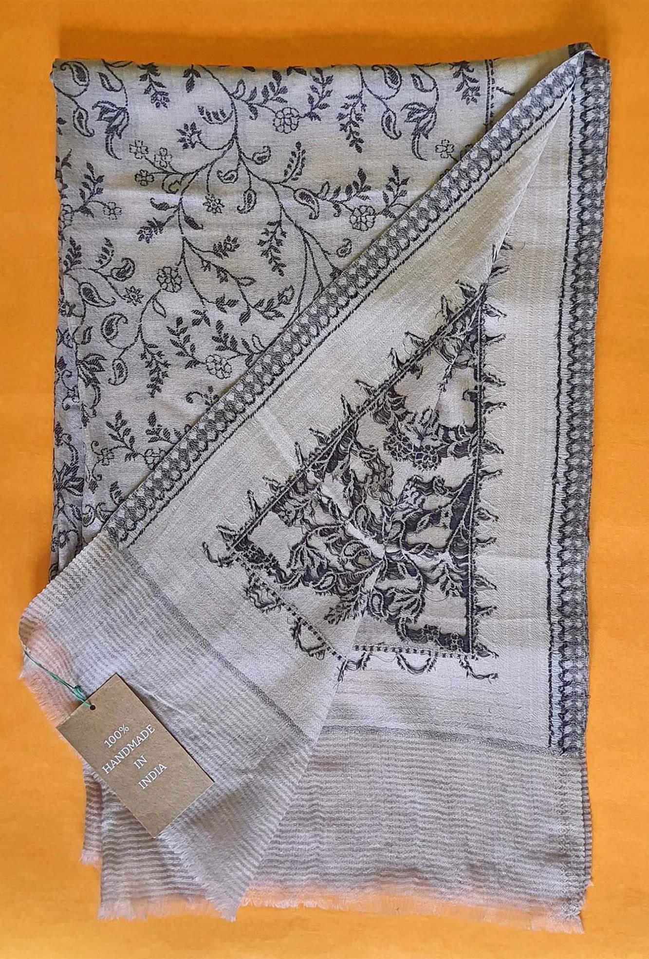 Pashmina Black Floral