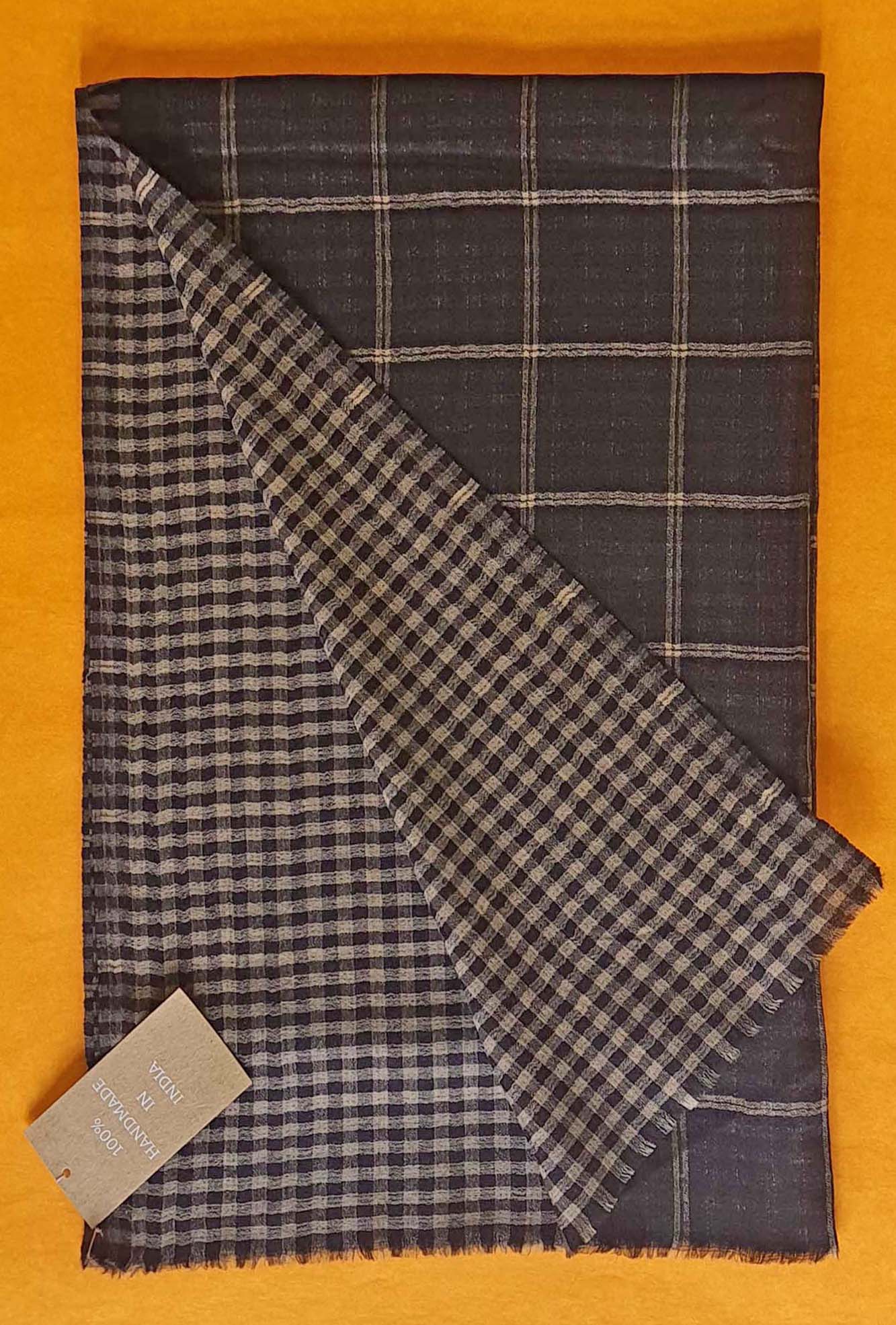 Pashmina Black Checks