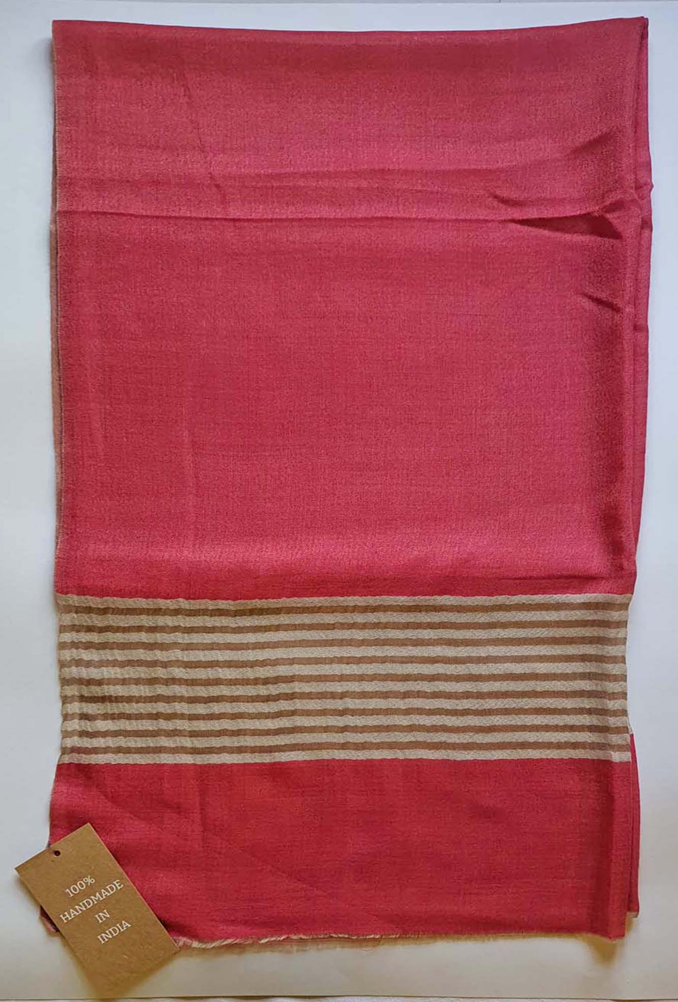 Pashmina Peach Striped