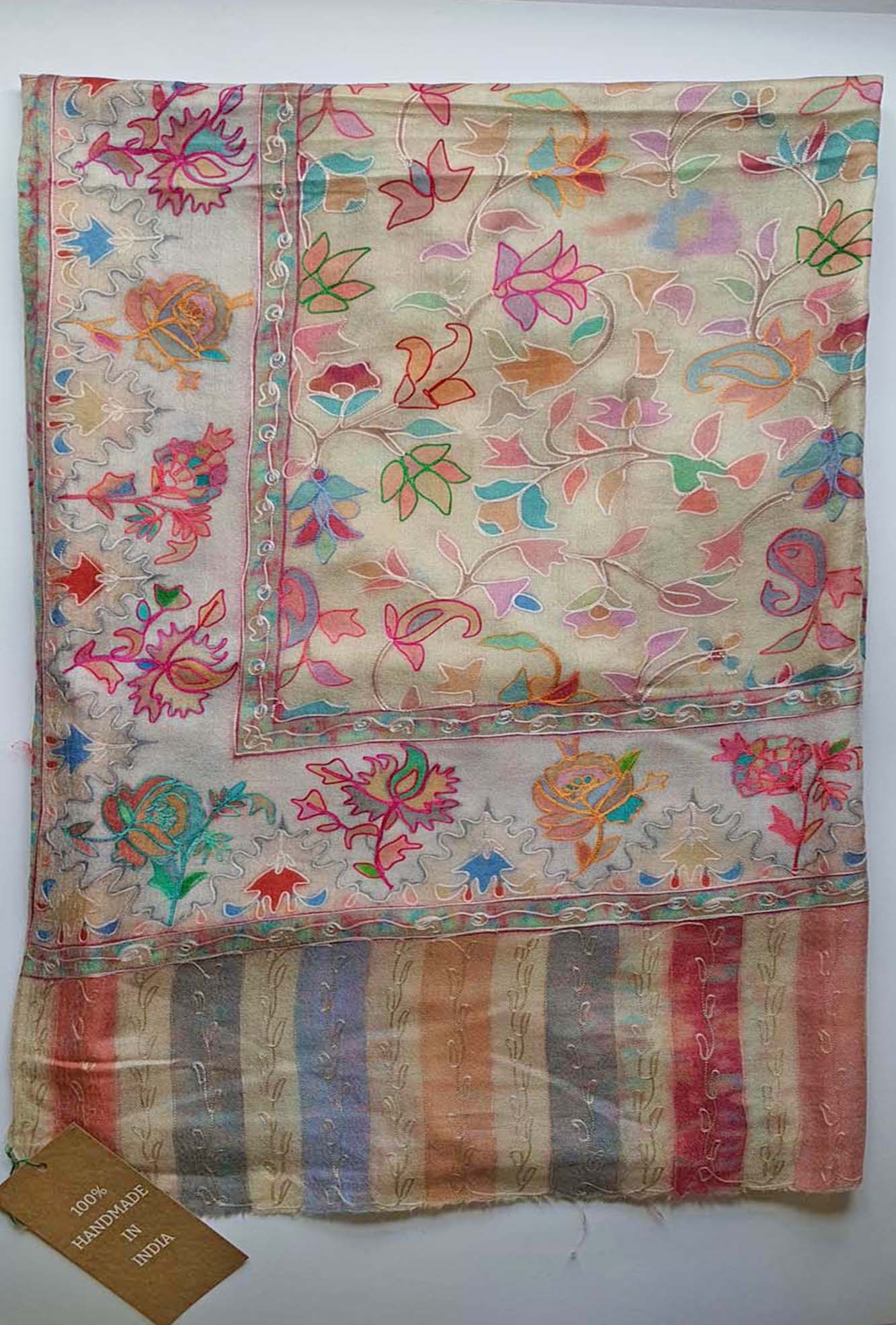 Pashmina Embroidered Tulip