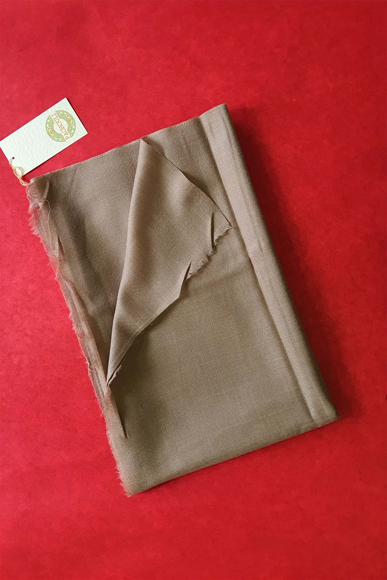 Women Pashmina Stole Plain Smoky Peach