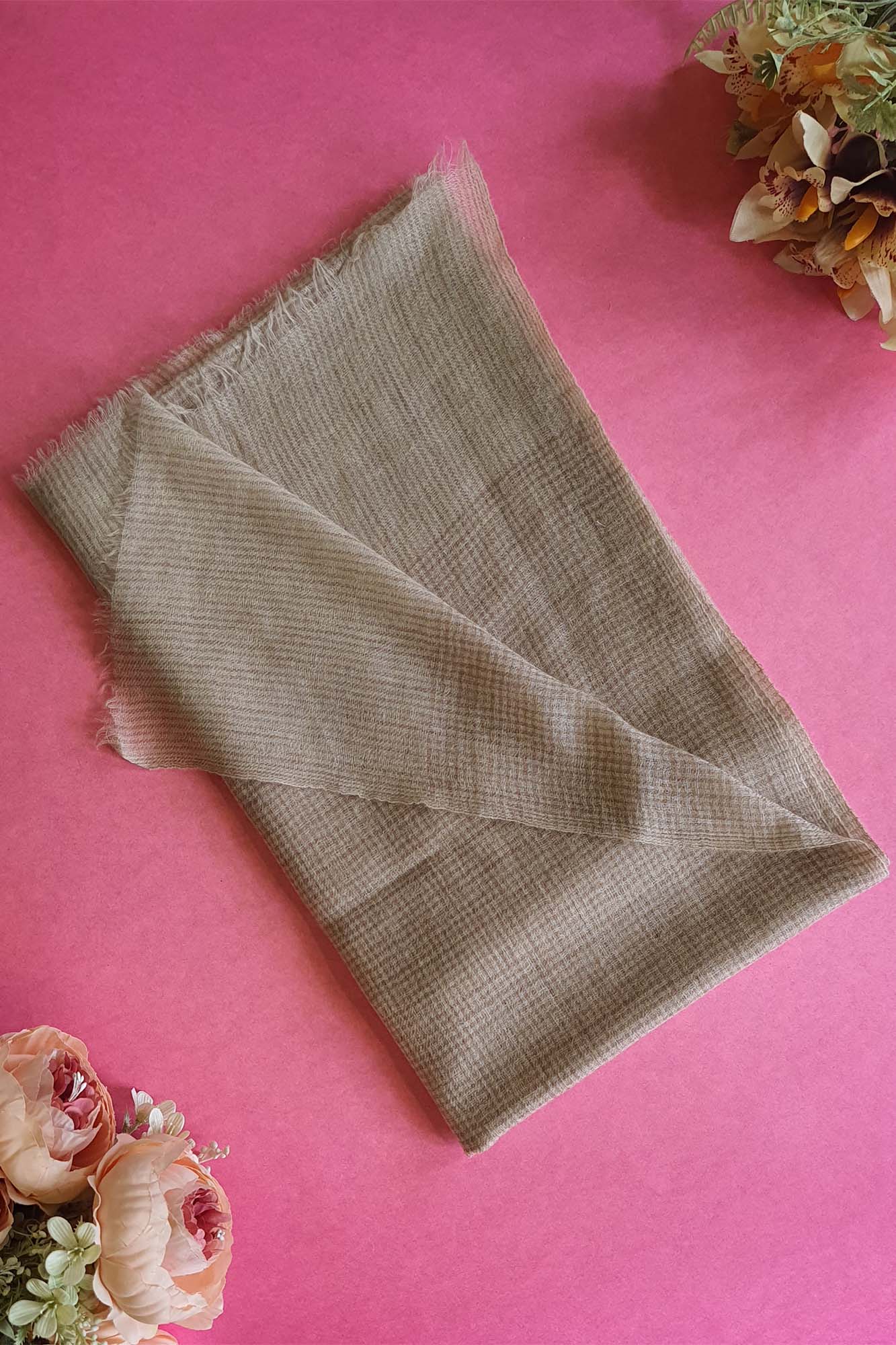 Pashmina Khadi Self Textured