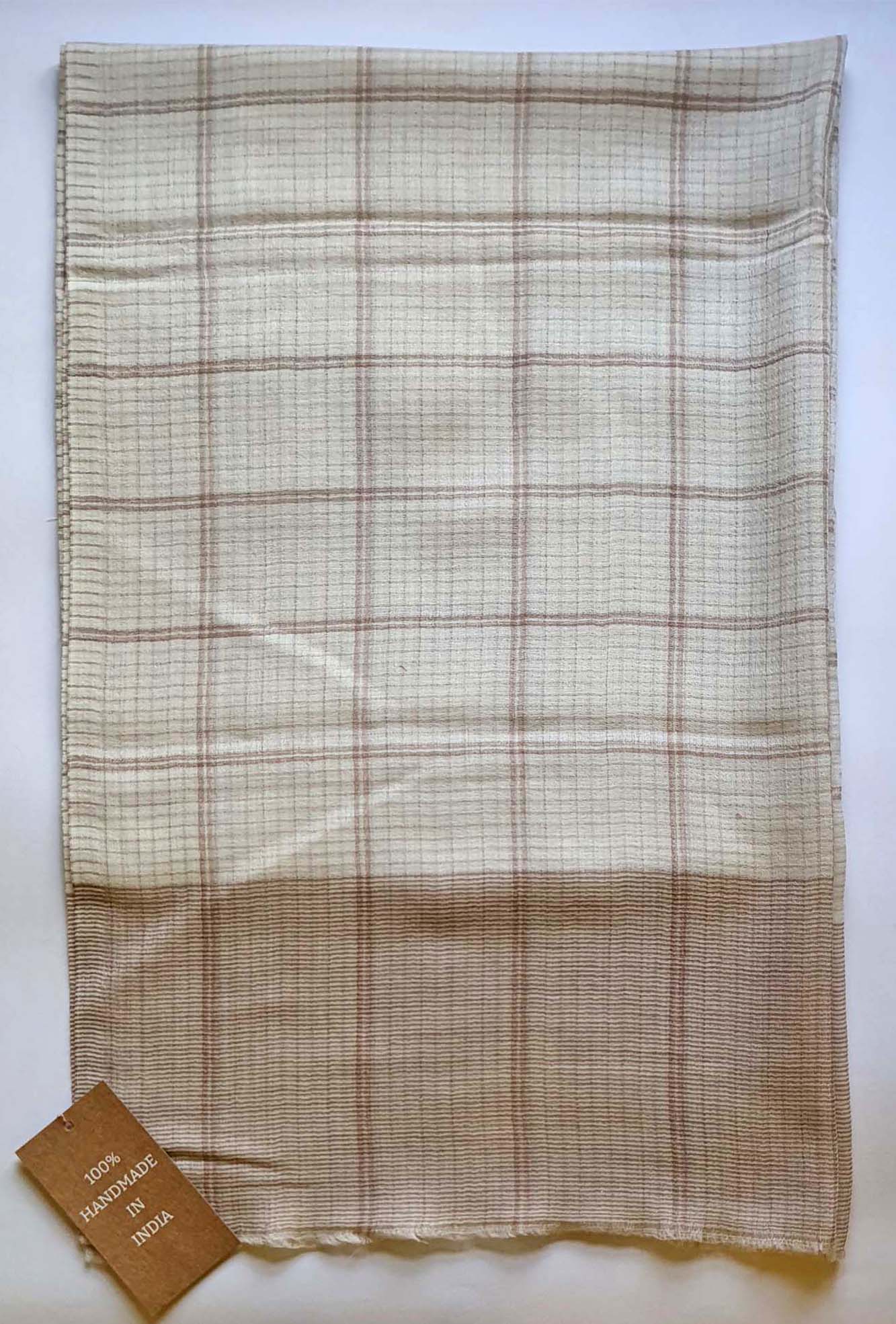 Pashmina Self Checks Beize