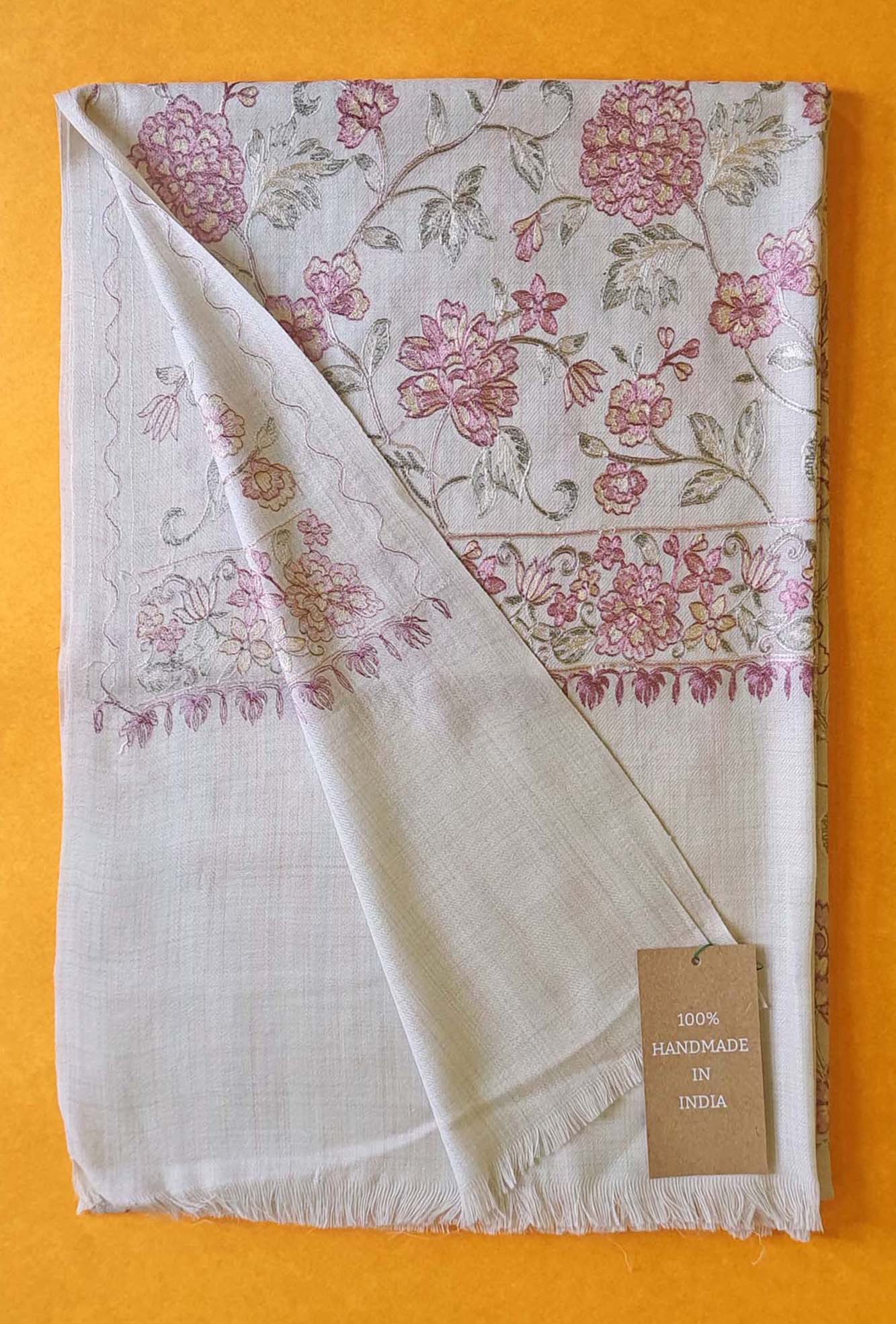 Pashmina Embroidered Marigold