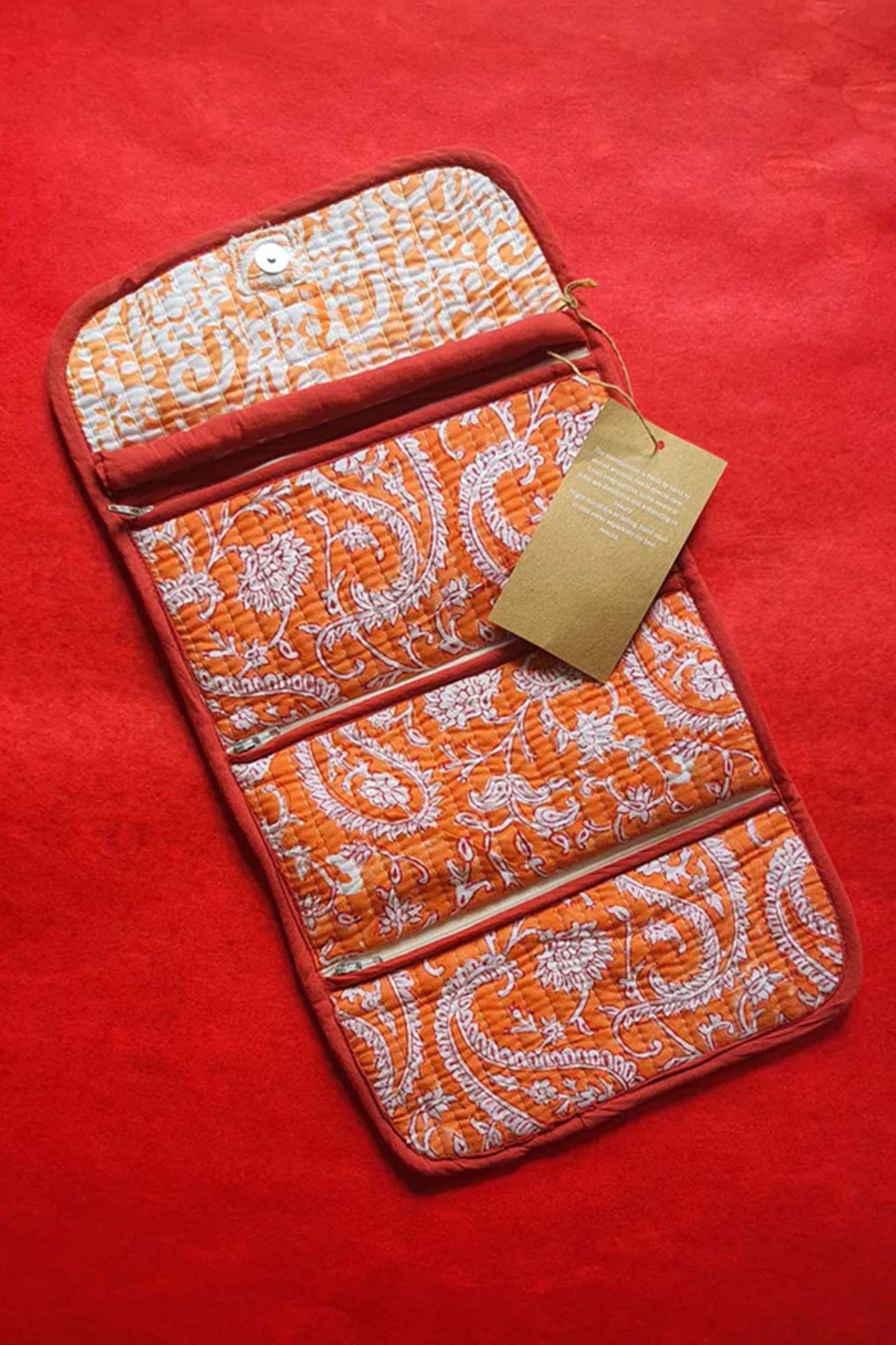 Clutch Bag Orange Floral