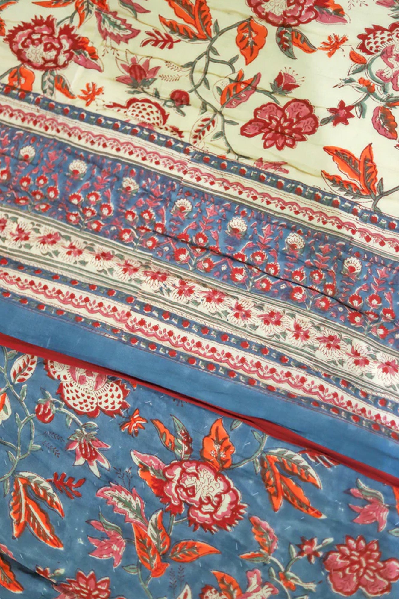Quilt Kalamkari Blue
