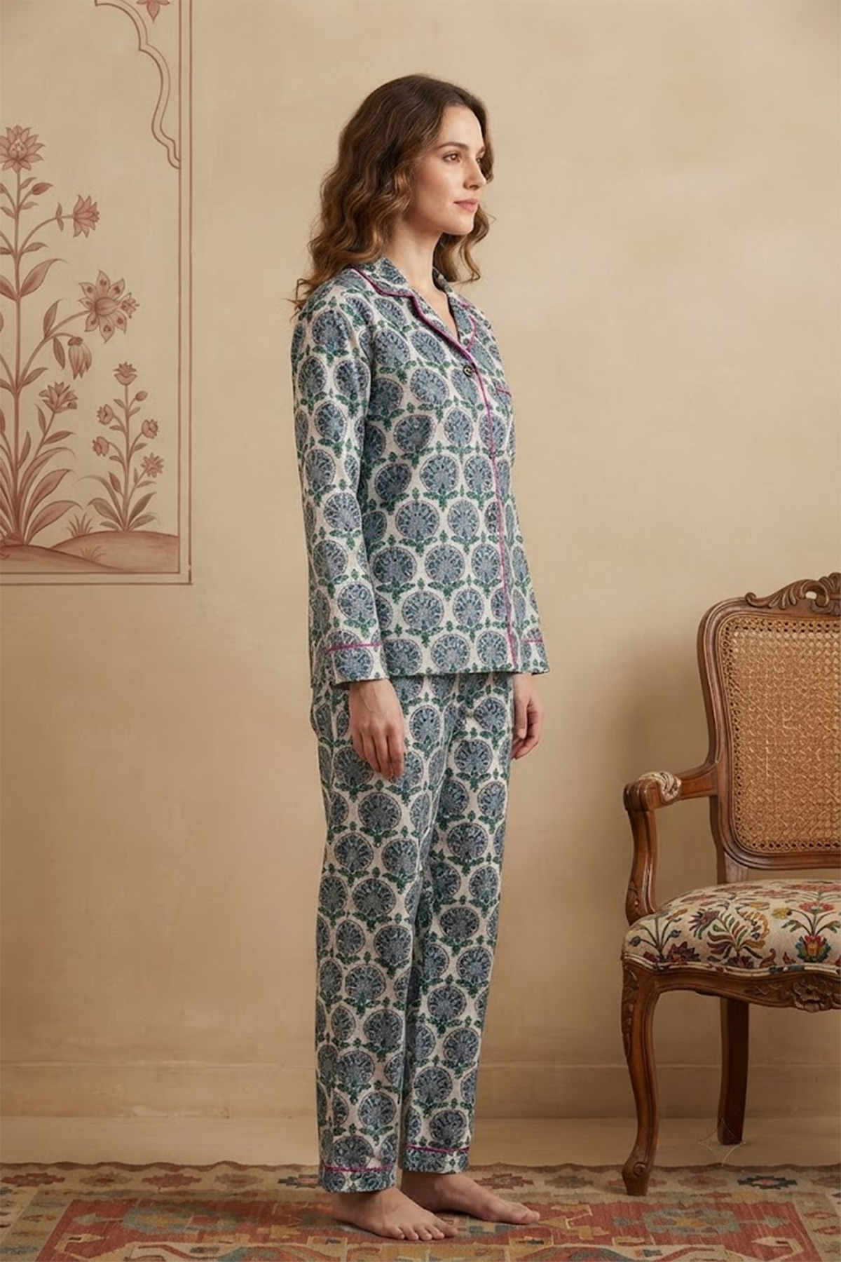 Blue Shrine Night Suit
