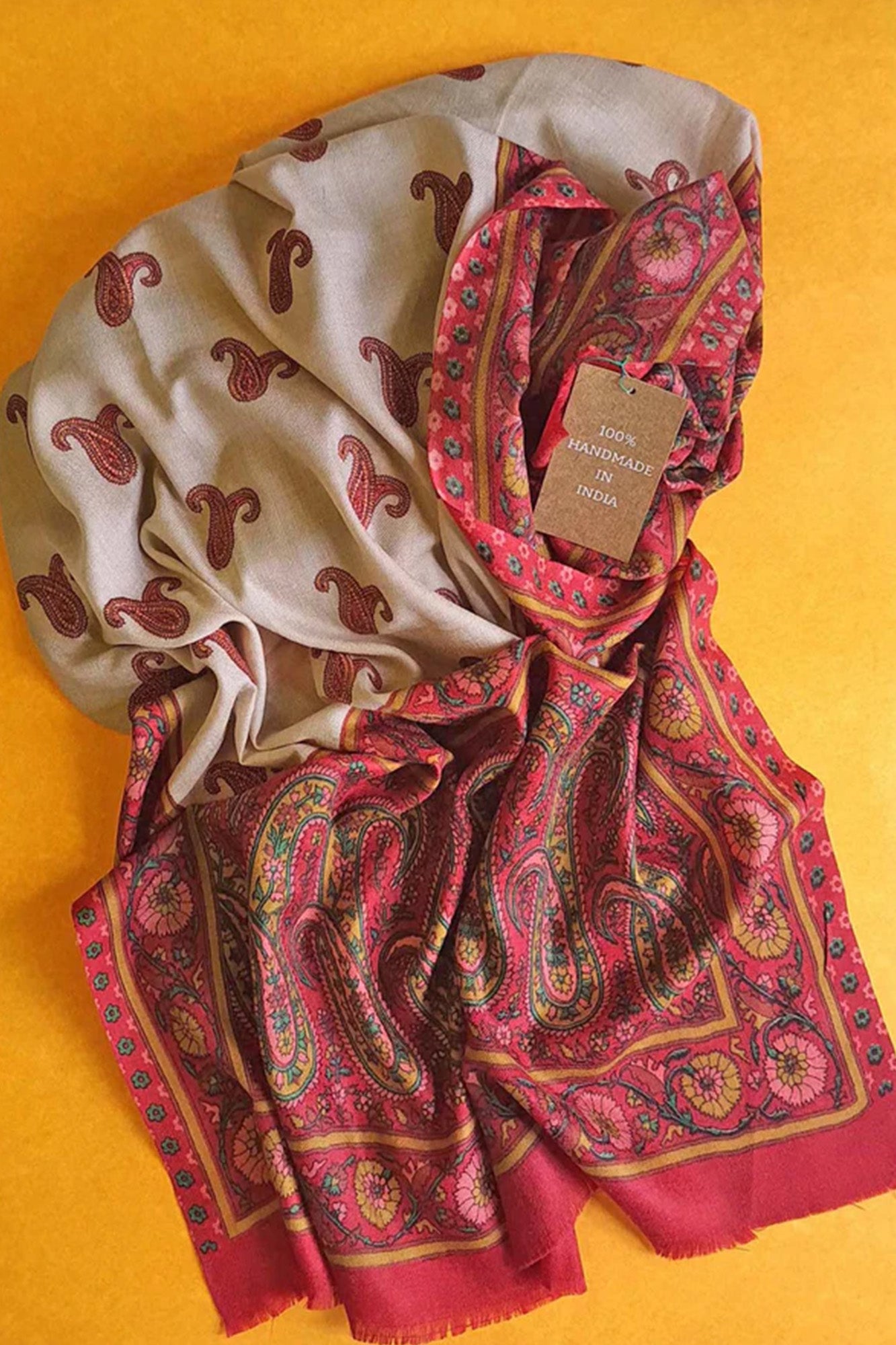 Pashmina Red Paisley