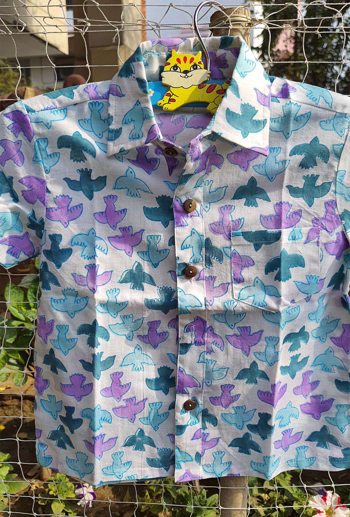 Shirt Boy Bird Colorful