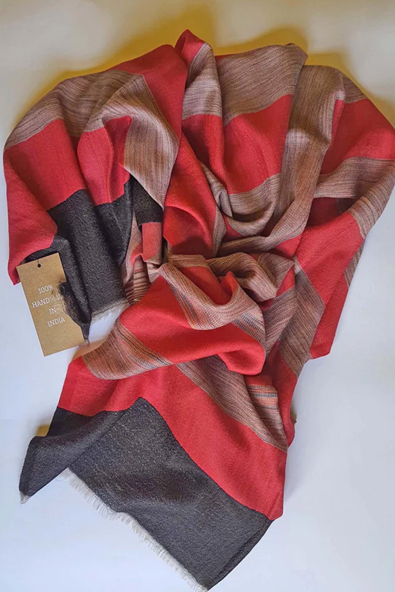 Pashmina Red Striped