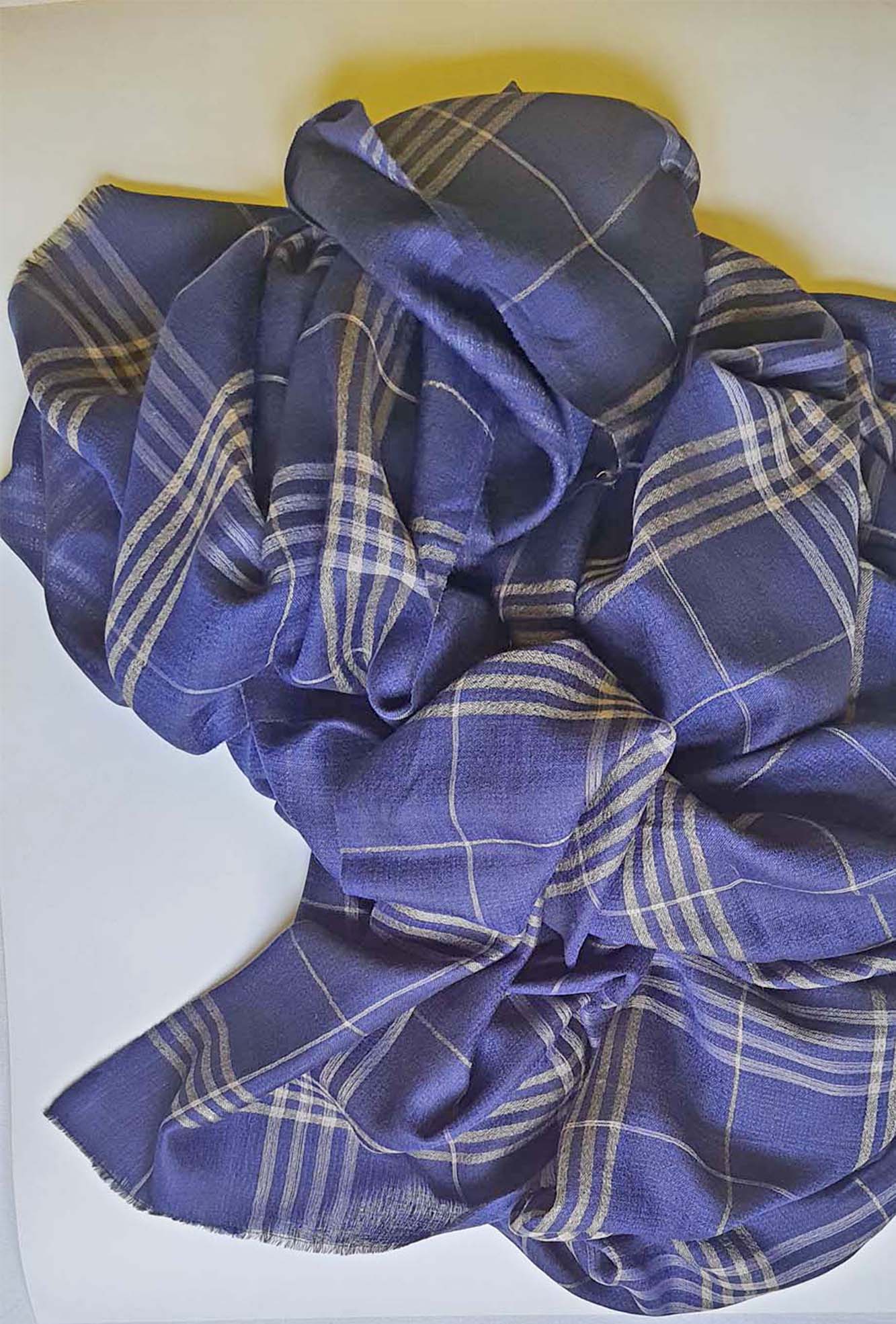 Pashmina Blue Checks