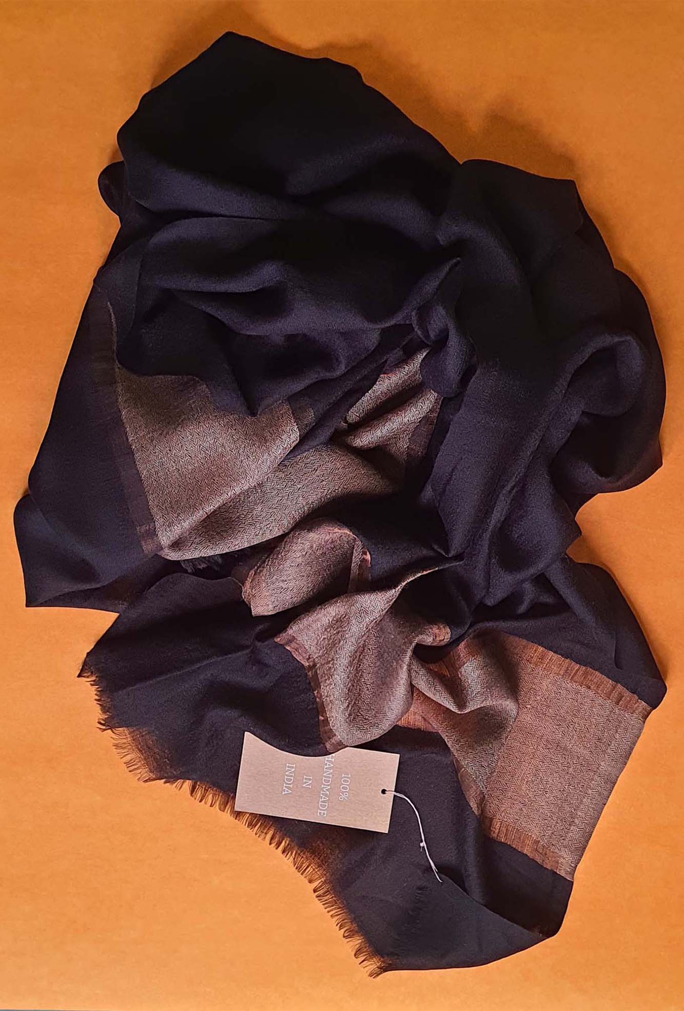 Pashmina Black Border