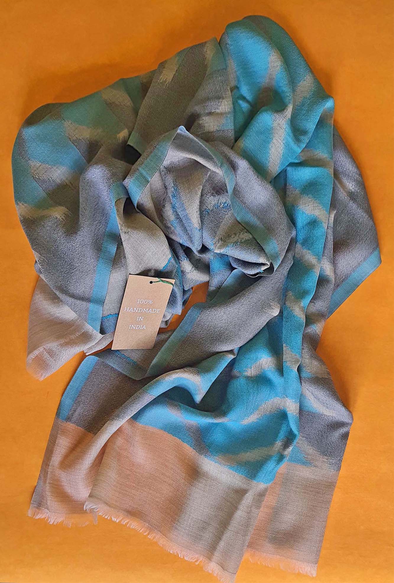 Pashmina Blue Chevron