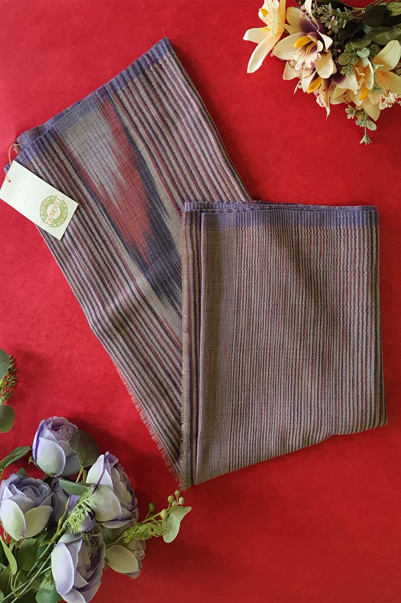 Women Pashmina Stole Striped Multi